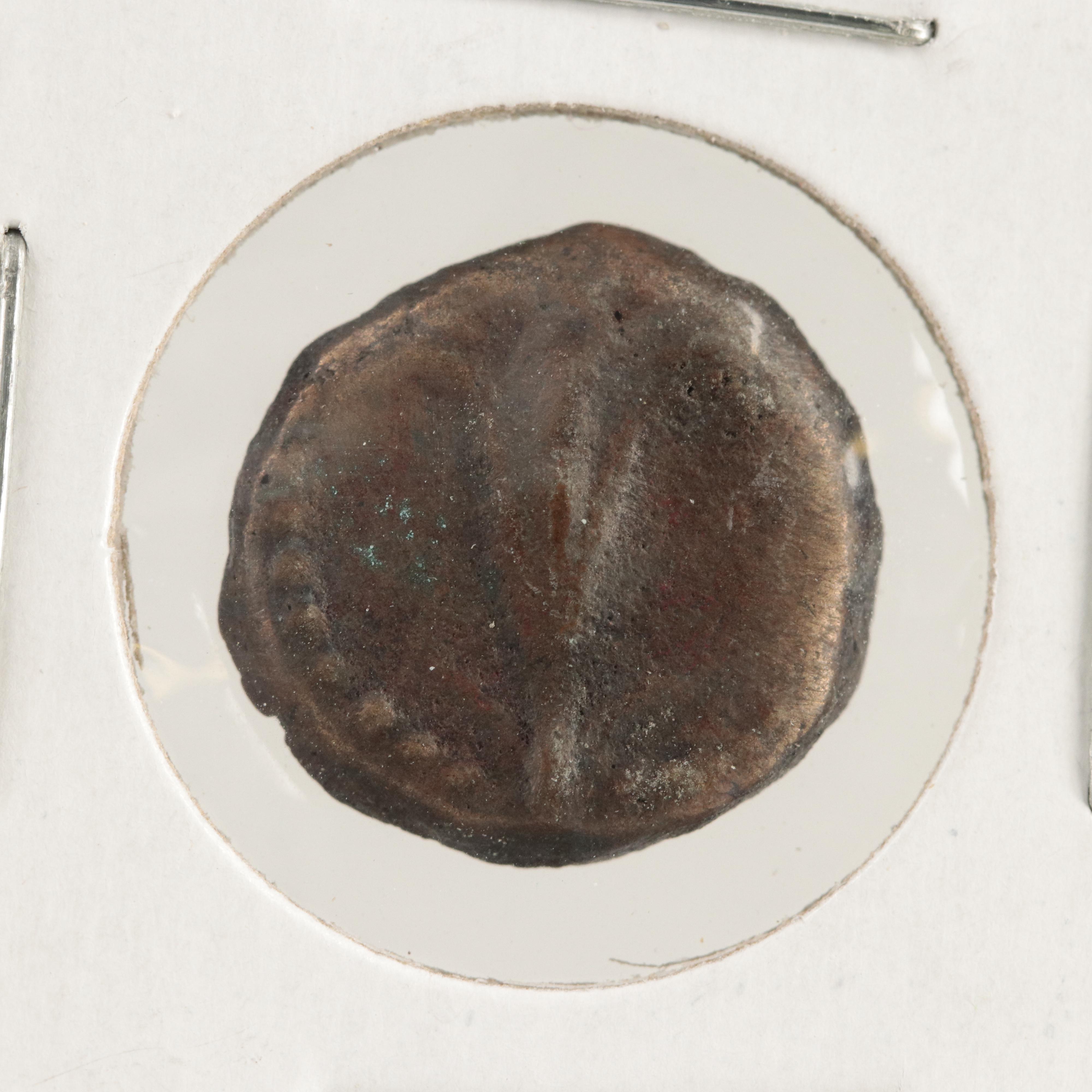 Two Ancient Judean Prutah Coins, Including King Herod I