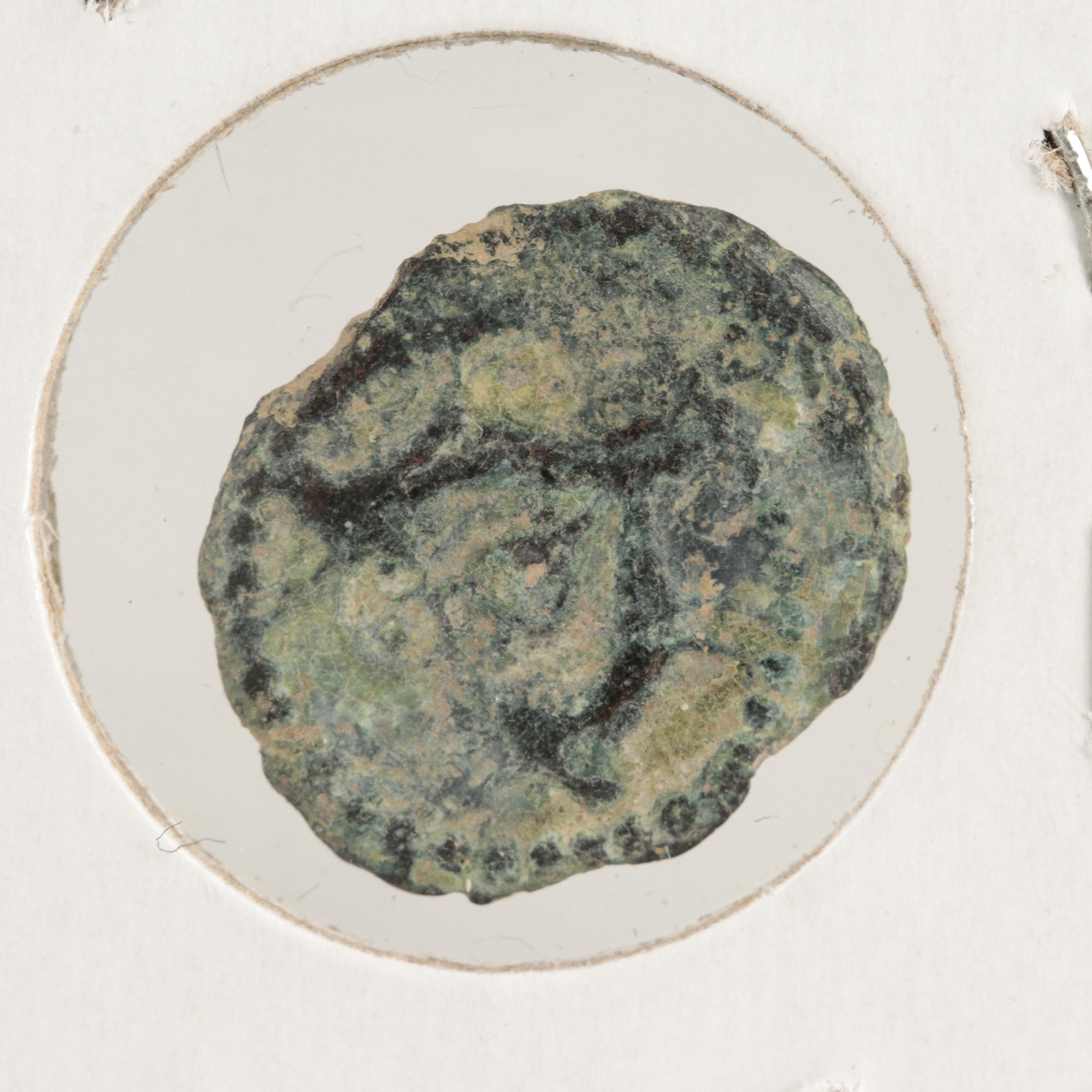 Two Ancient Judean Prutah Coins, Including King Herod I
