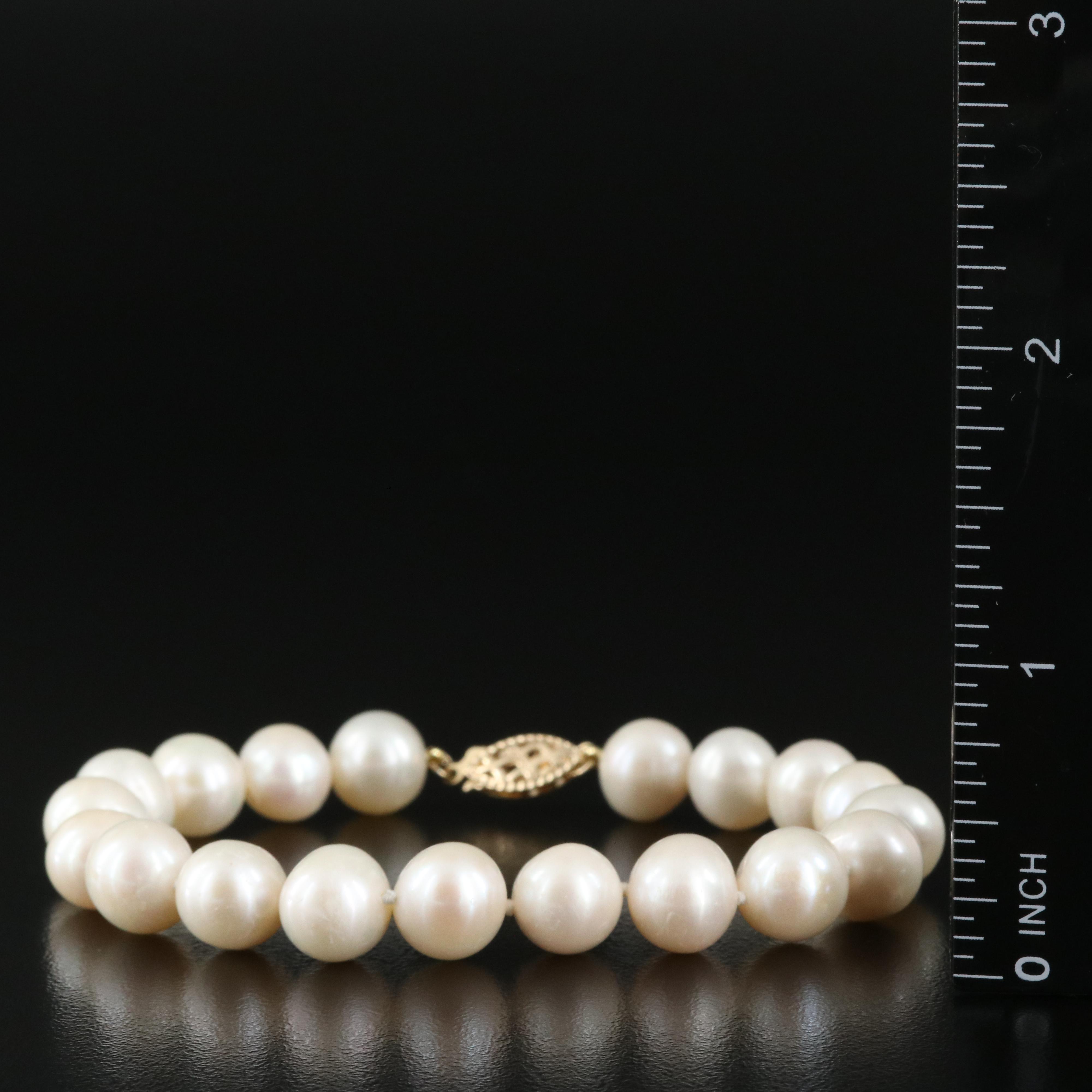 Pearl Bracelet with 14K Clasp