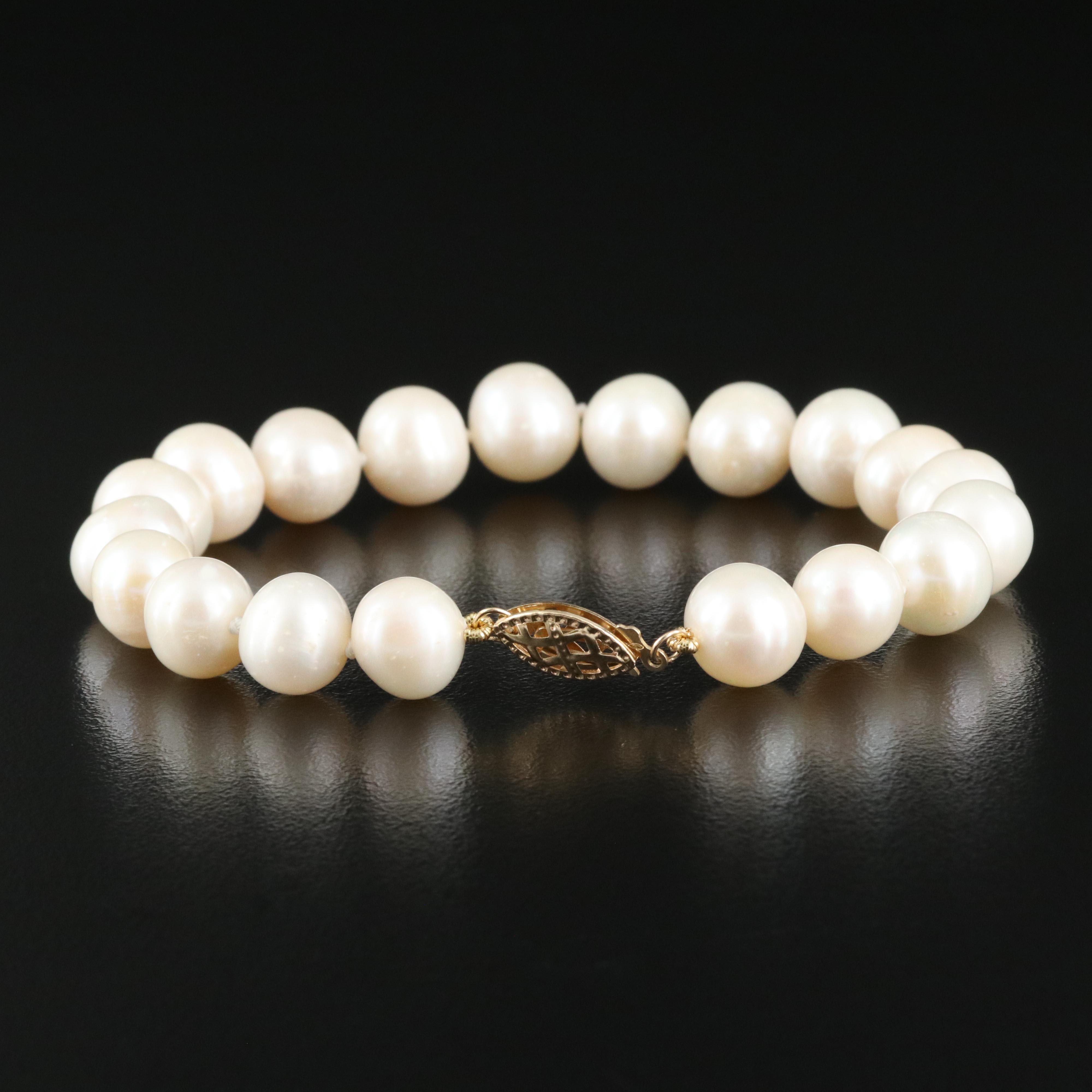 Pearl Bracelet with 14K Clasp
