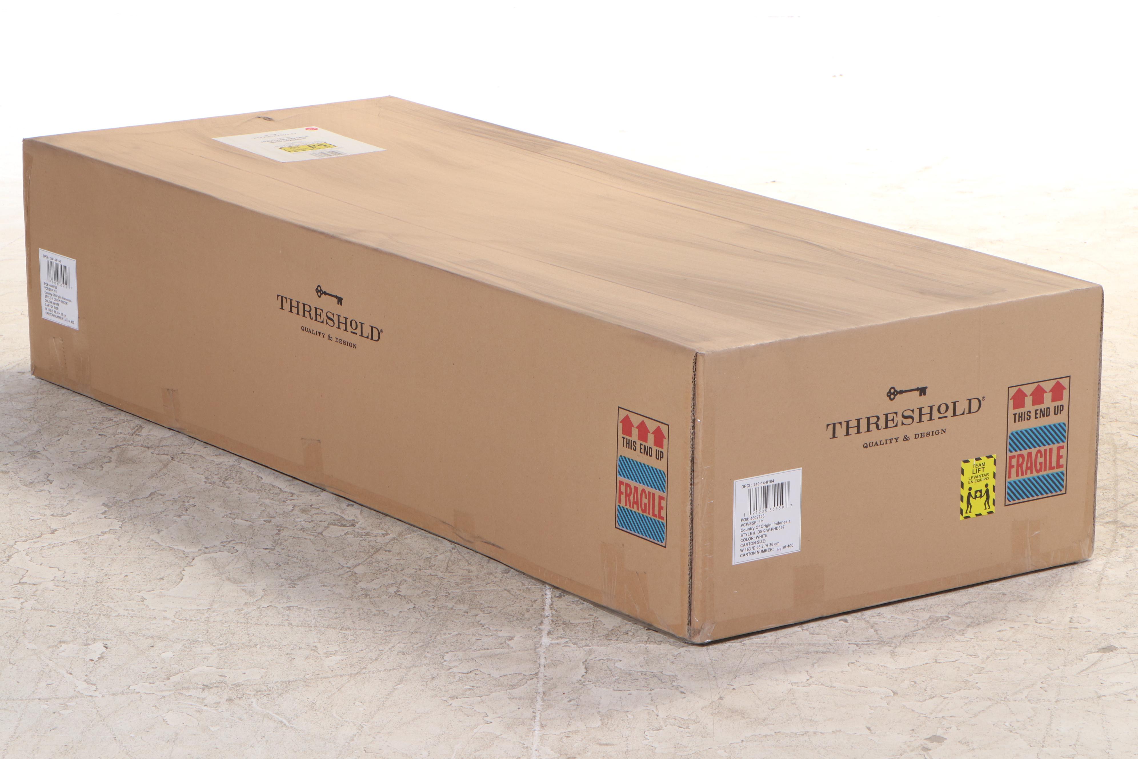 Threshold with Studio McGee Dana Point White Wood Writing Table