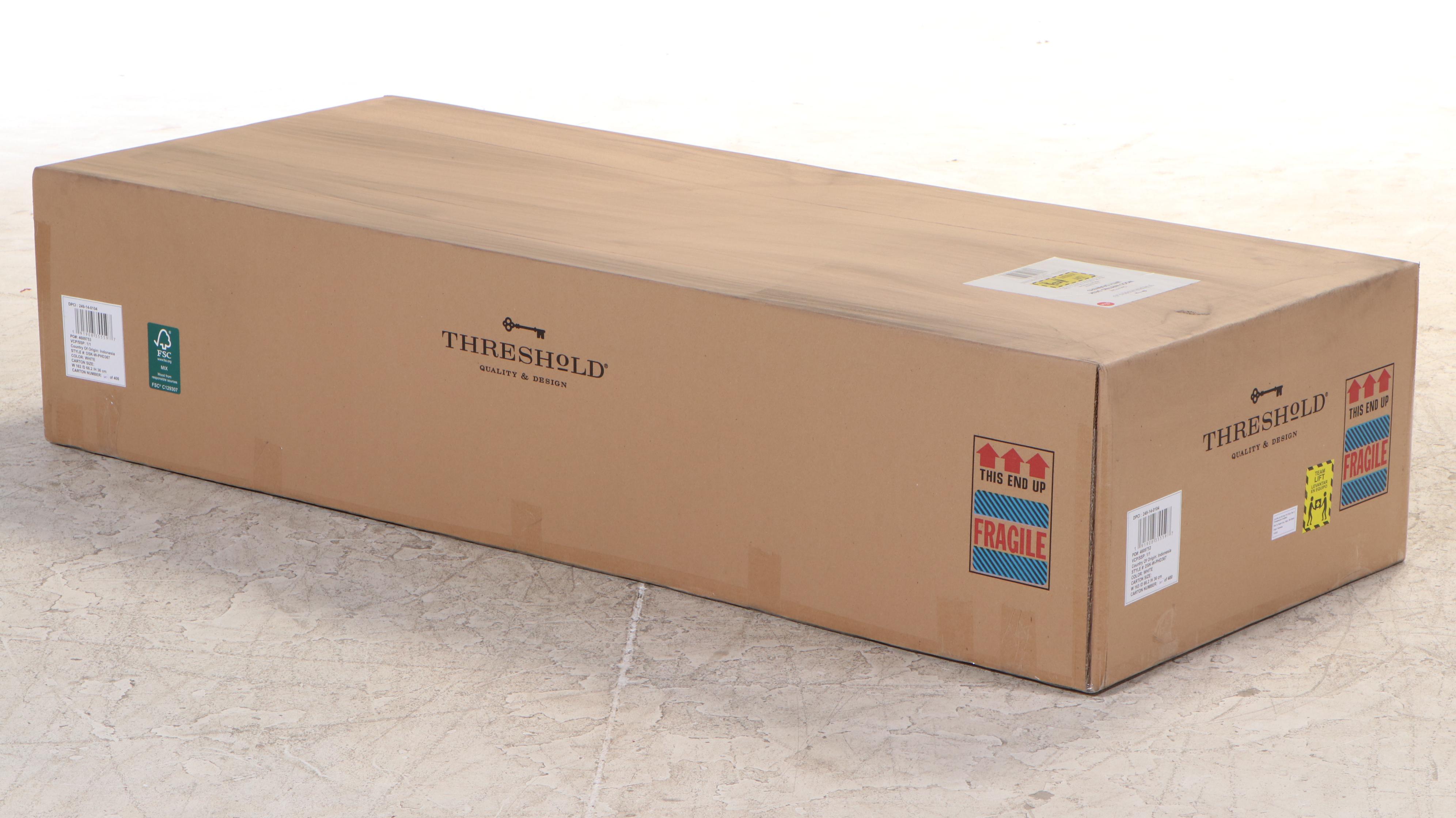 Threshold with Studio McGee Dana Point White Wood Writing Table