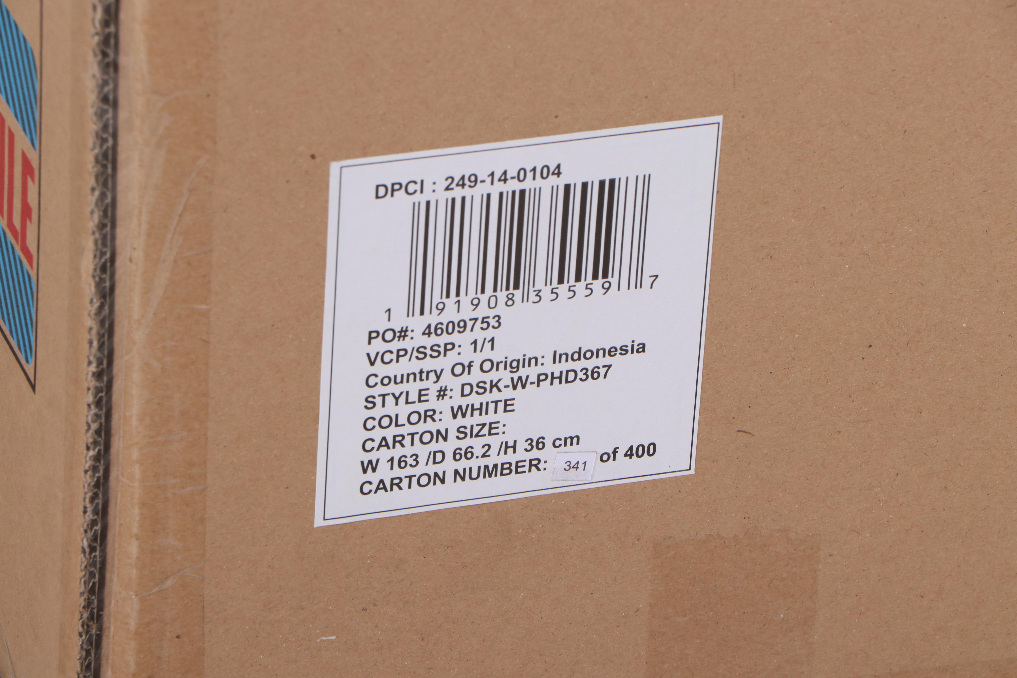 Threshold with Studio McGee Dana Point White Wood Writing Table