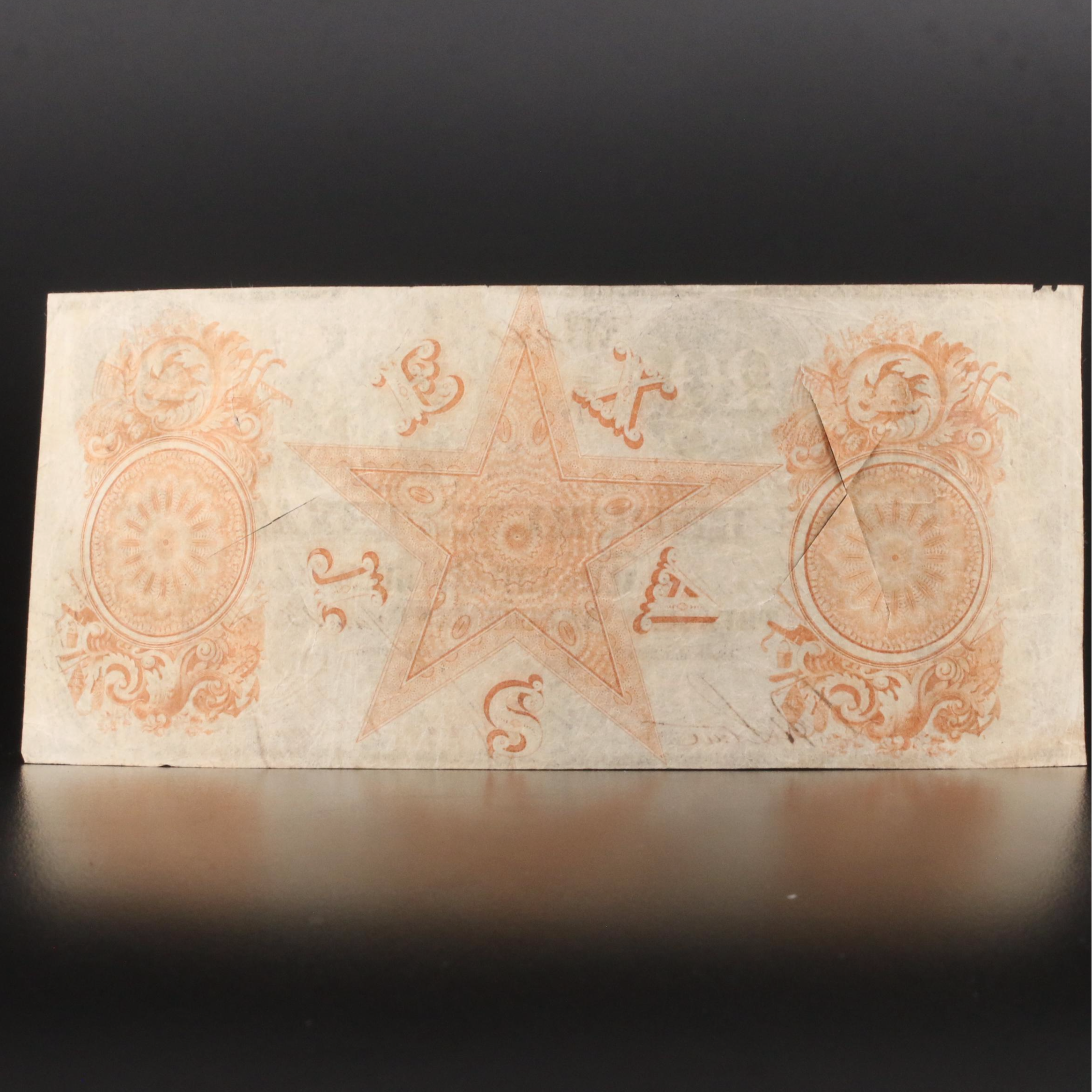 1840 $20 "Redback" Republic of Texas Obsolete Currency Note