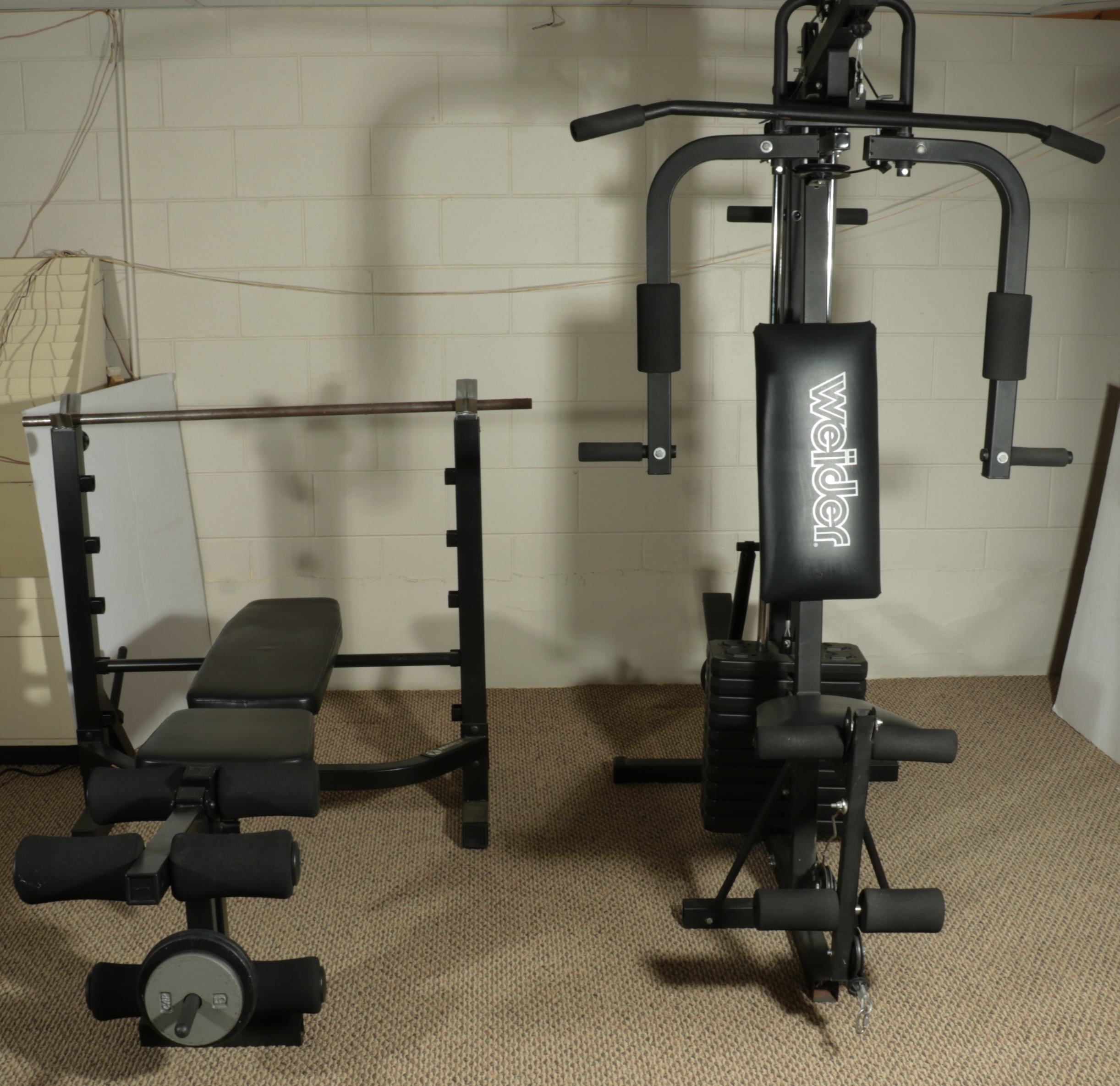 Weider Home Gym and Marcy 758 by Impex Weight Bench
