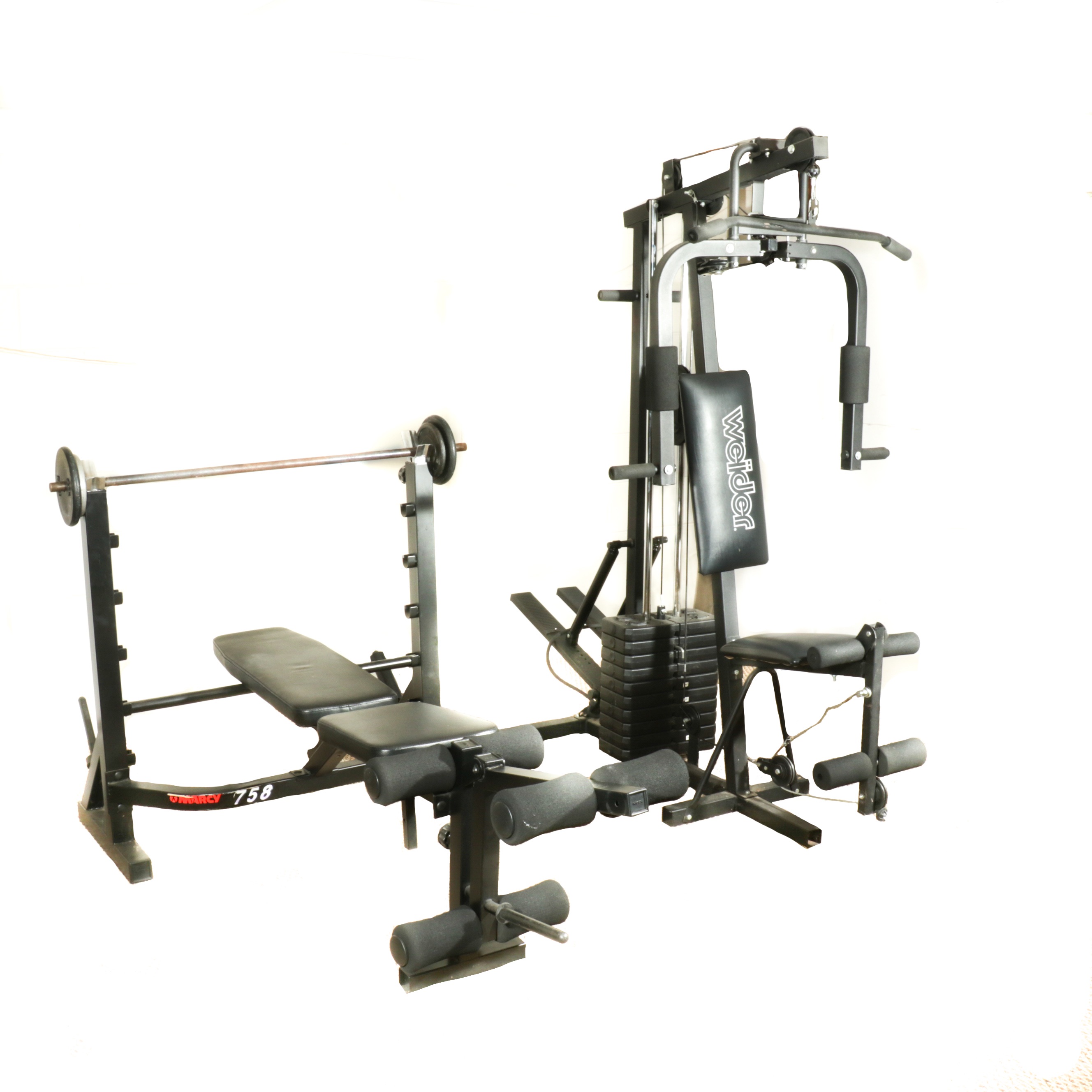 Weider Home Gym and Marcy 758 by Impex Weight Bench