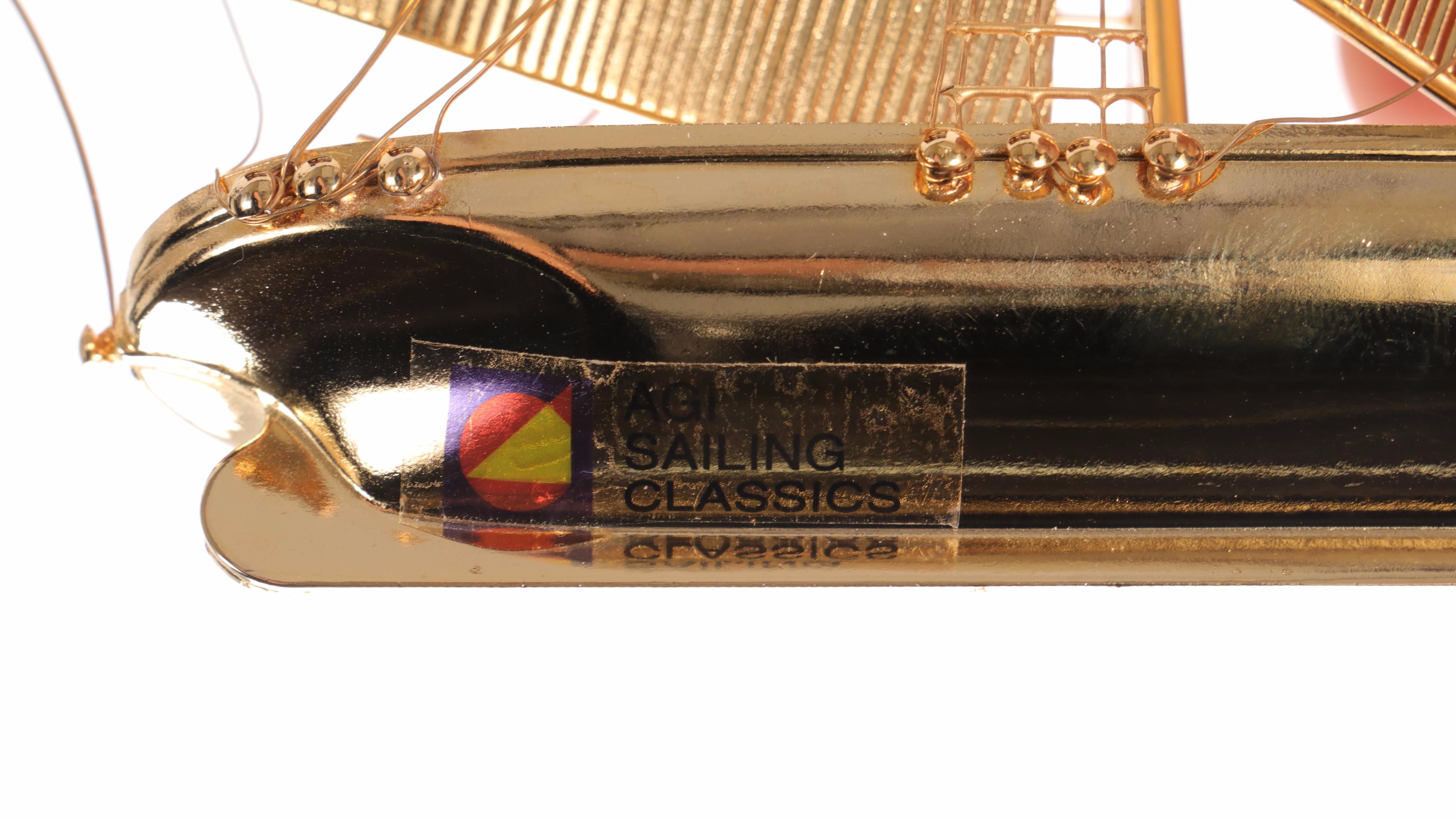 AGI Sailing Classics Nine-Cubby Display With Sailing Ship Models