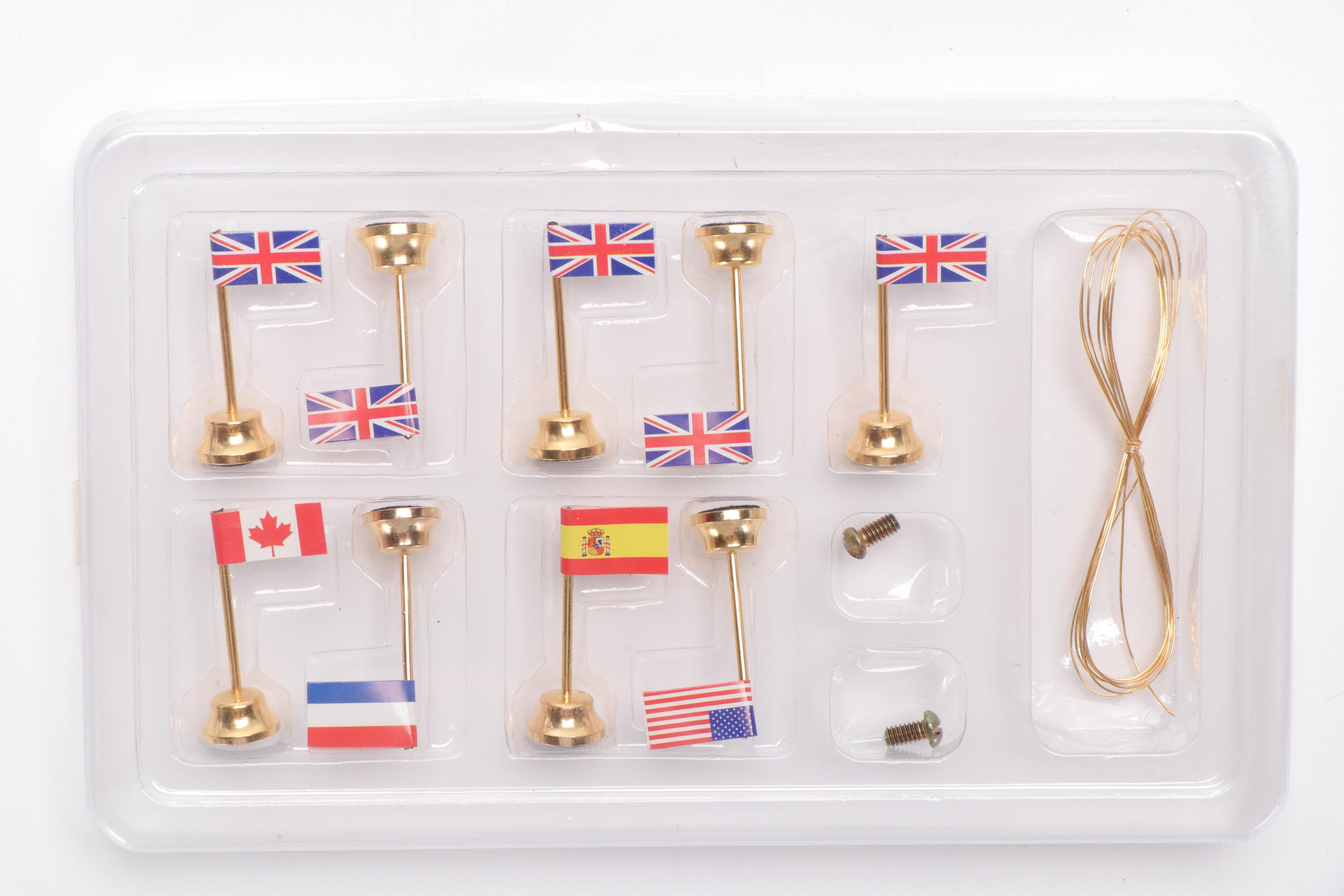 AGI Sailing Classics Nine-Cubby Display With Sailing Ship Models