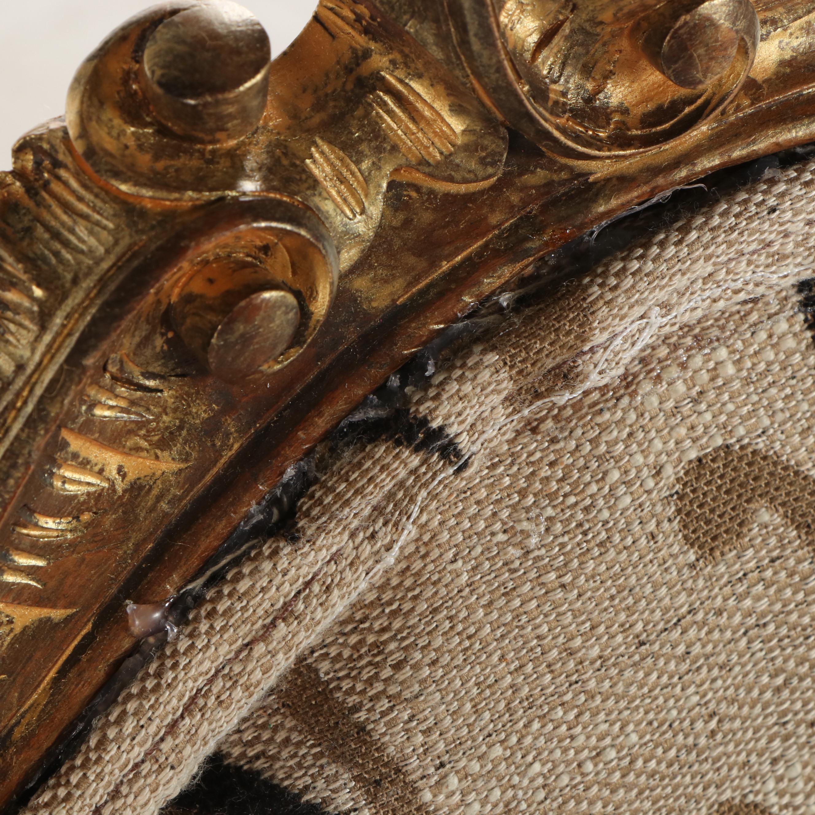 Louis XV Style Walnut, Parcel-Gilt, and Custom-Upholstered Fauteuil