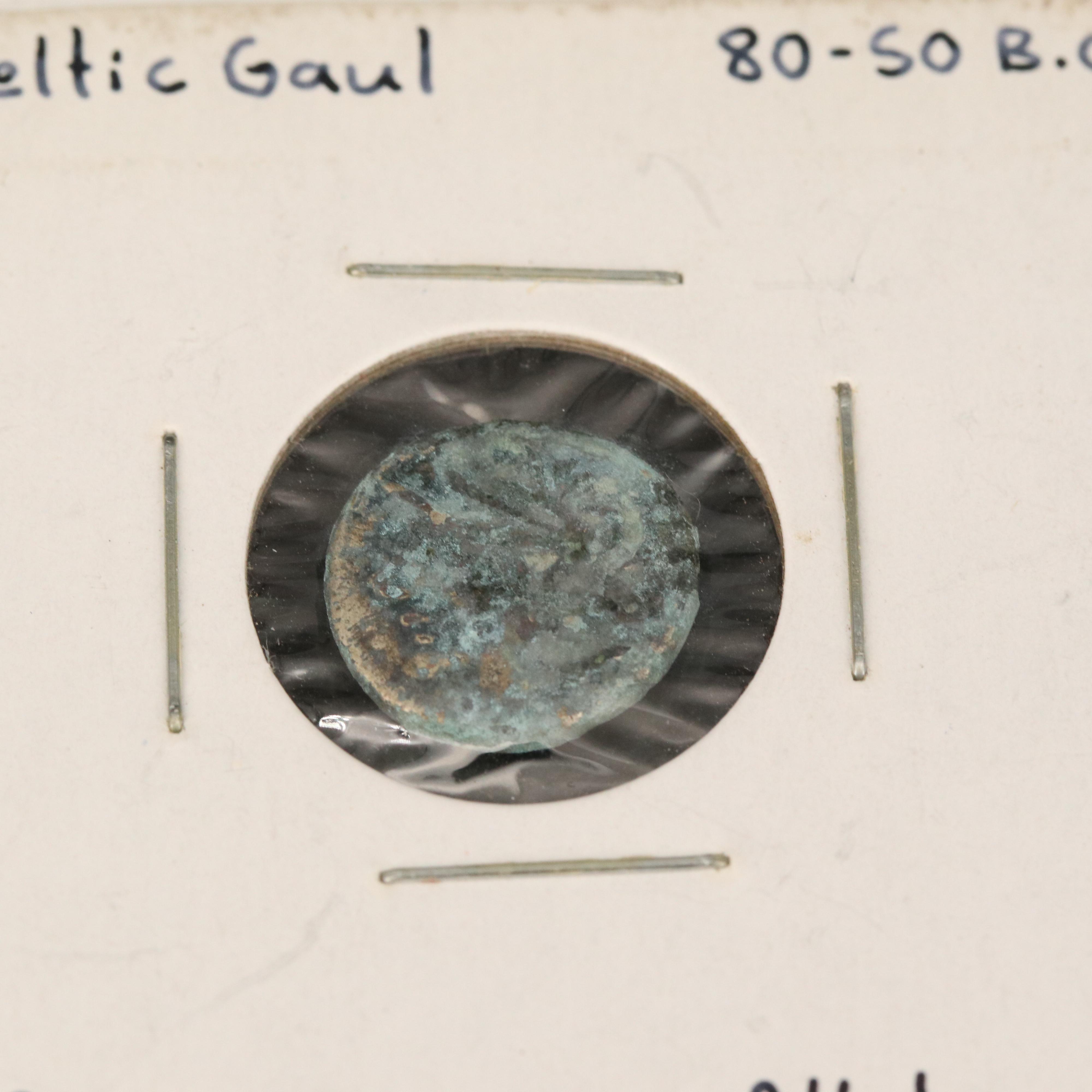 Four Ancient Celtic Gaul Coins, ca. 50 BC