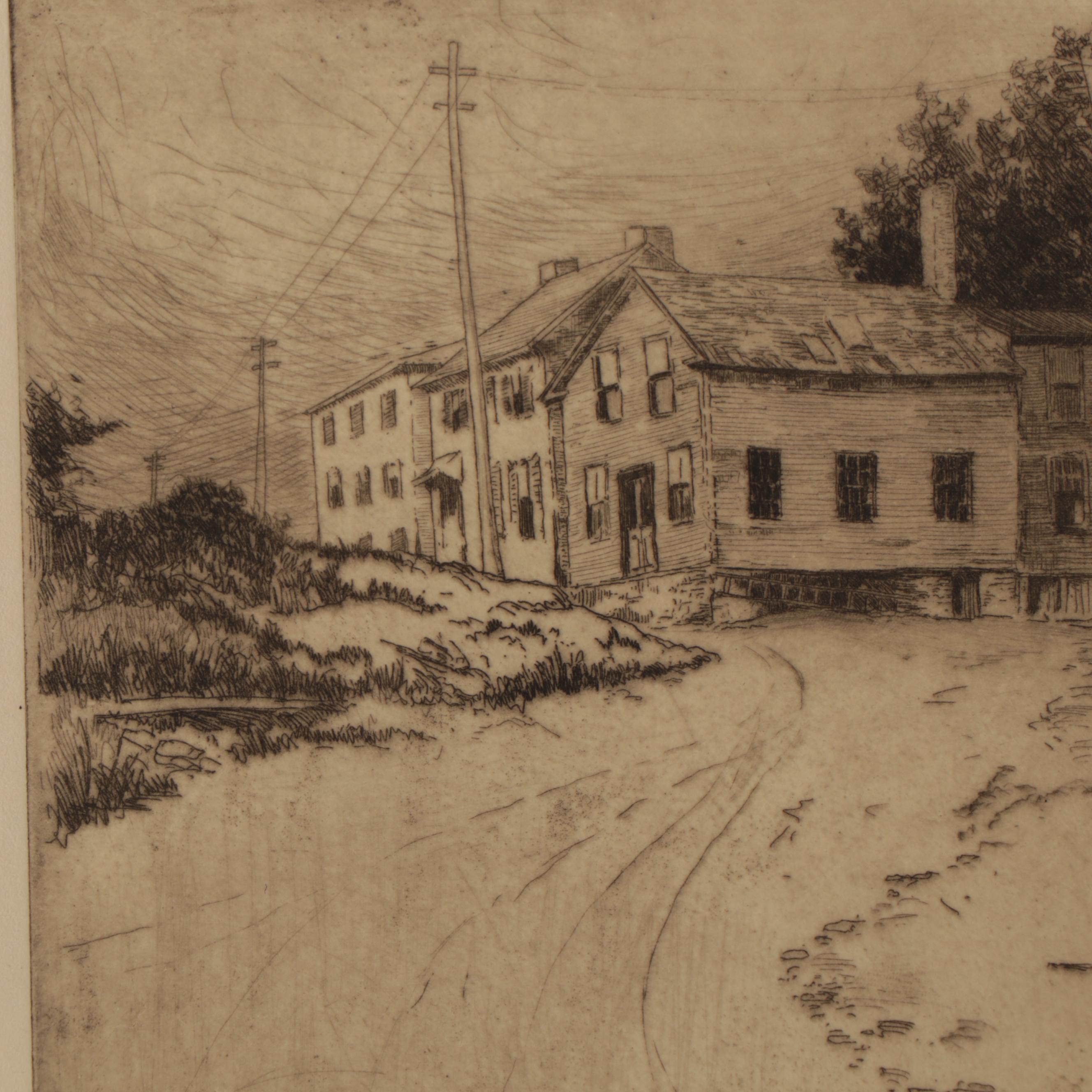 Lee Sturges Residential Landscape Etchings, Circa 1920
