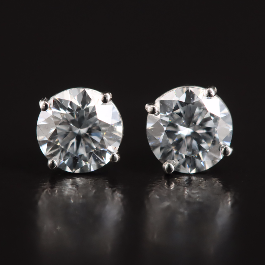 14K 0.95 CTW Lab Grown Diamond Stud Earrings
