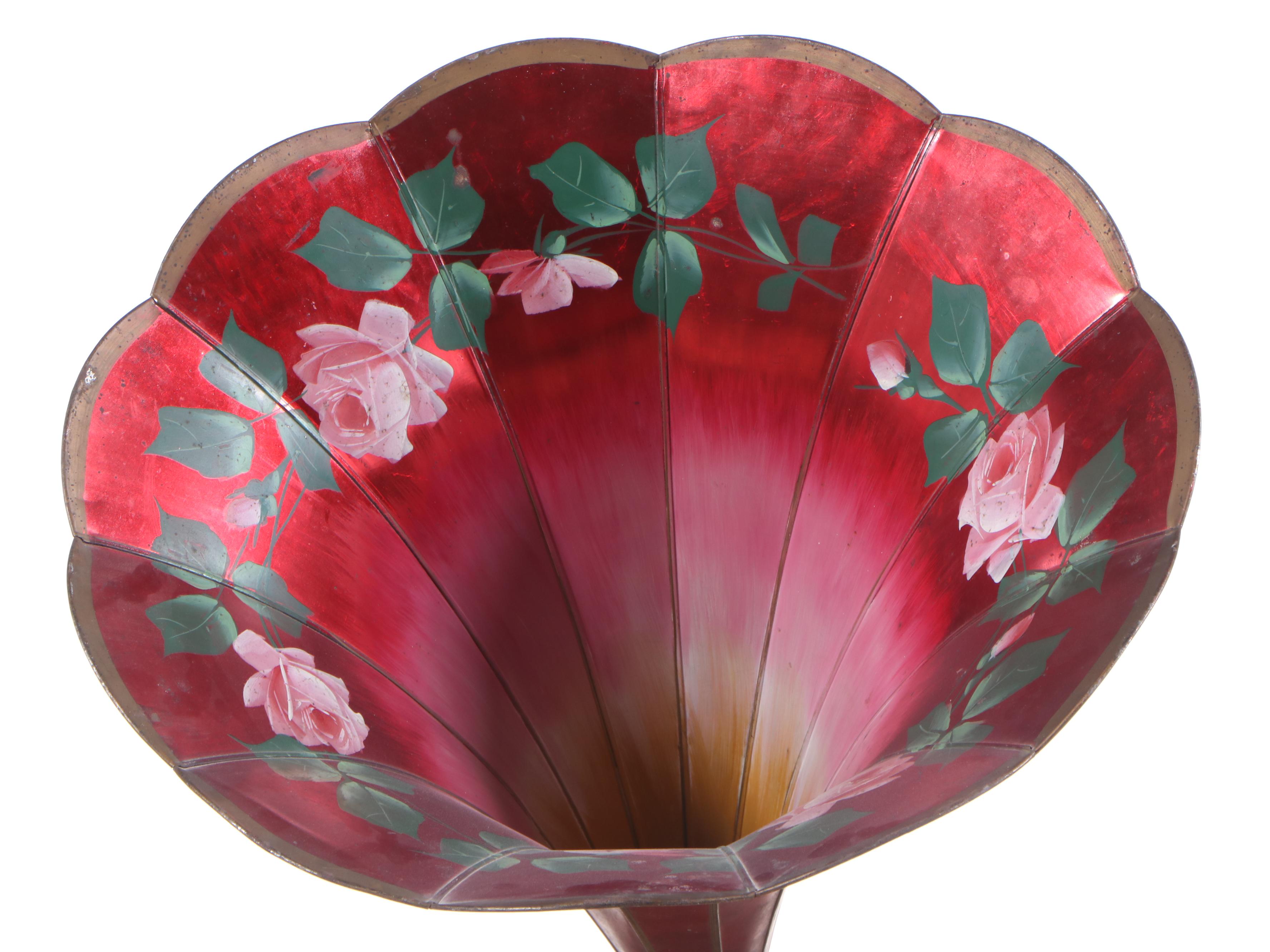 Edison Cylinder Phonograph with Oak Stand and Cylinder Rolls