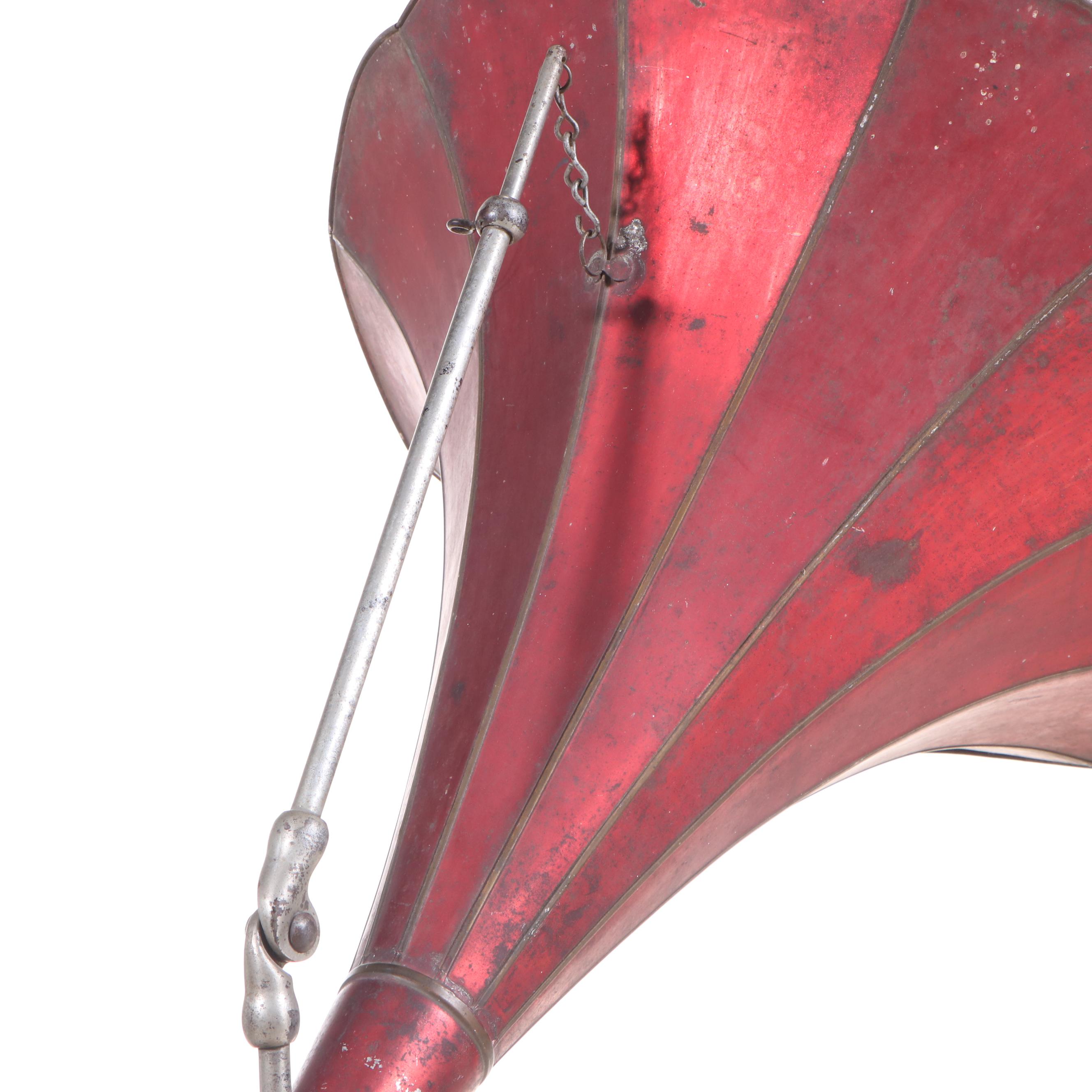 Edison Cylinder Phonograph with Oak Stand and Cylinder Rolls