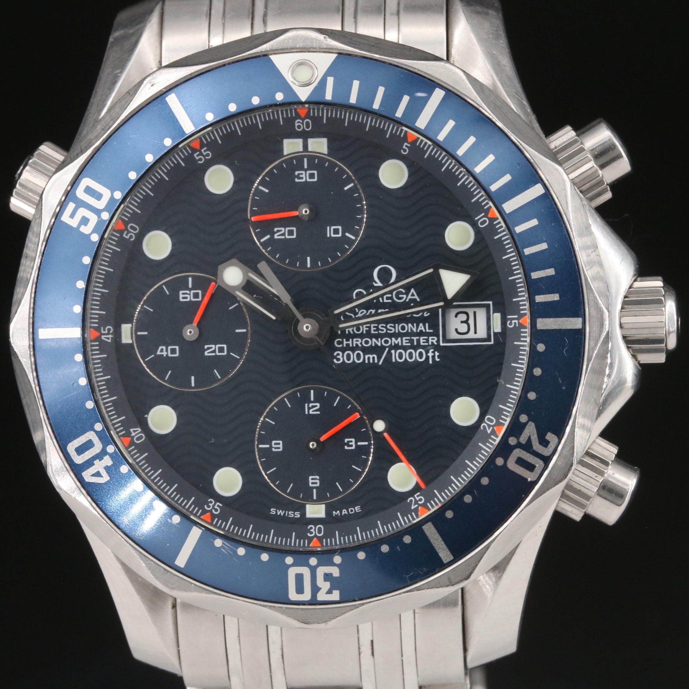 Omega Seamaster Professional Chronograph Blue 42mm Stainless Steel Watch