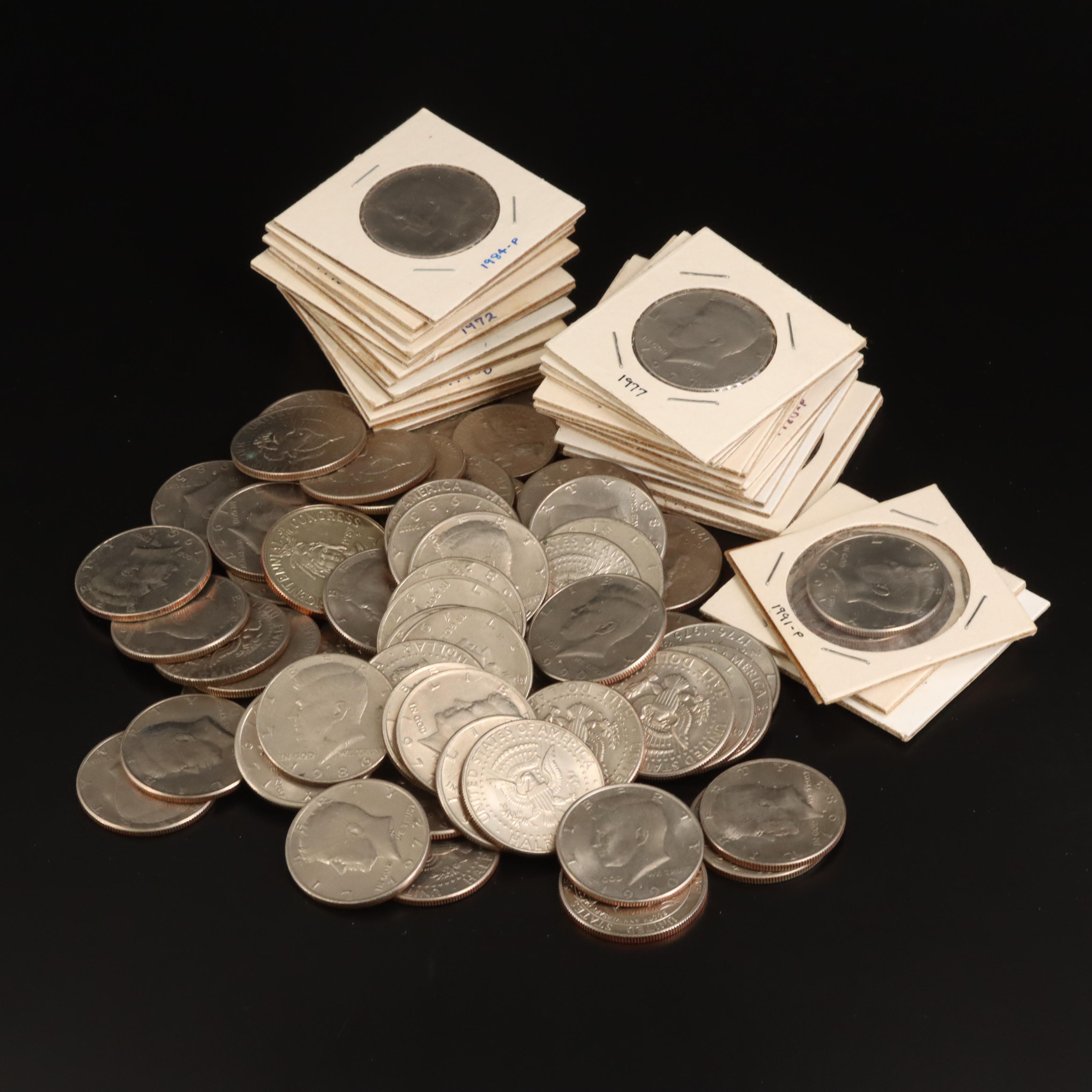 Collection of United States Copper-Nickel Kennedy Half Dollars