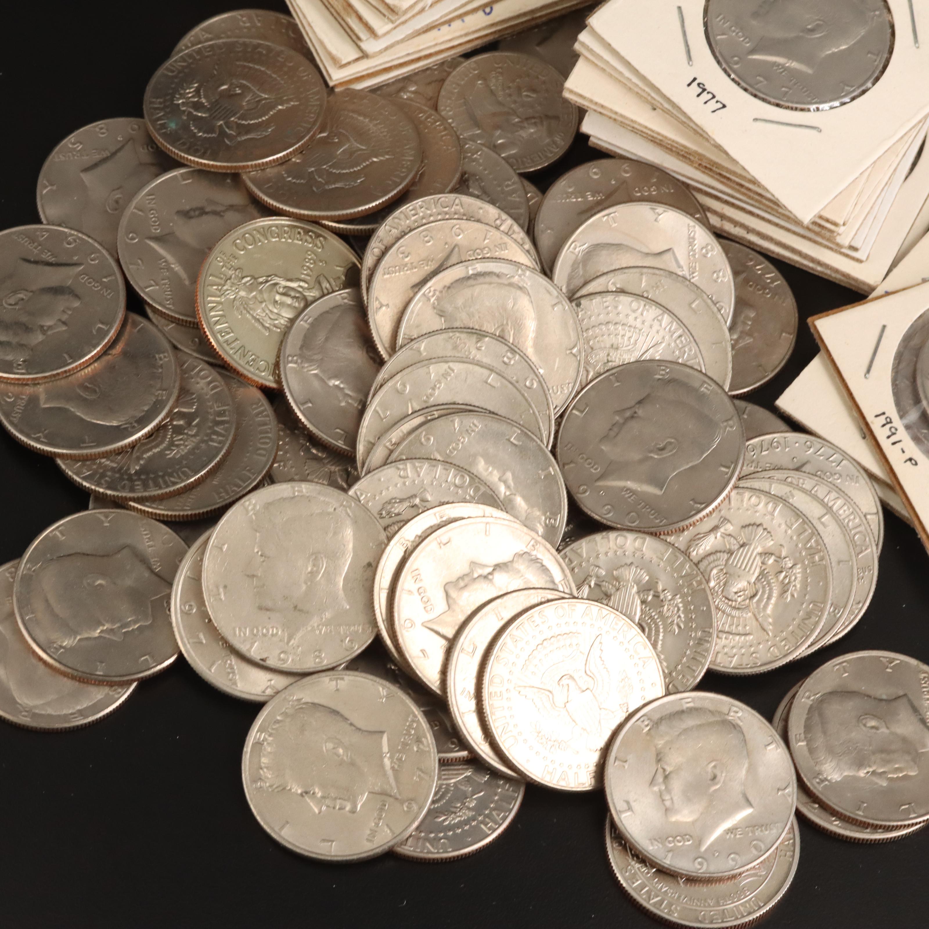 Collection of United States Copper-Nickel Kennedy Half Dollars