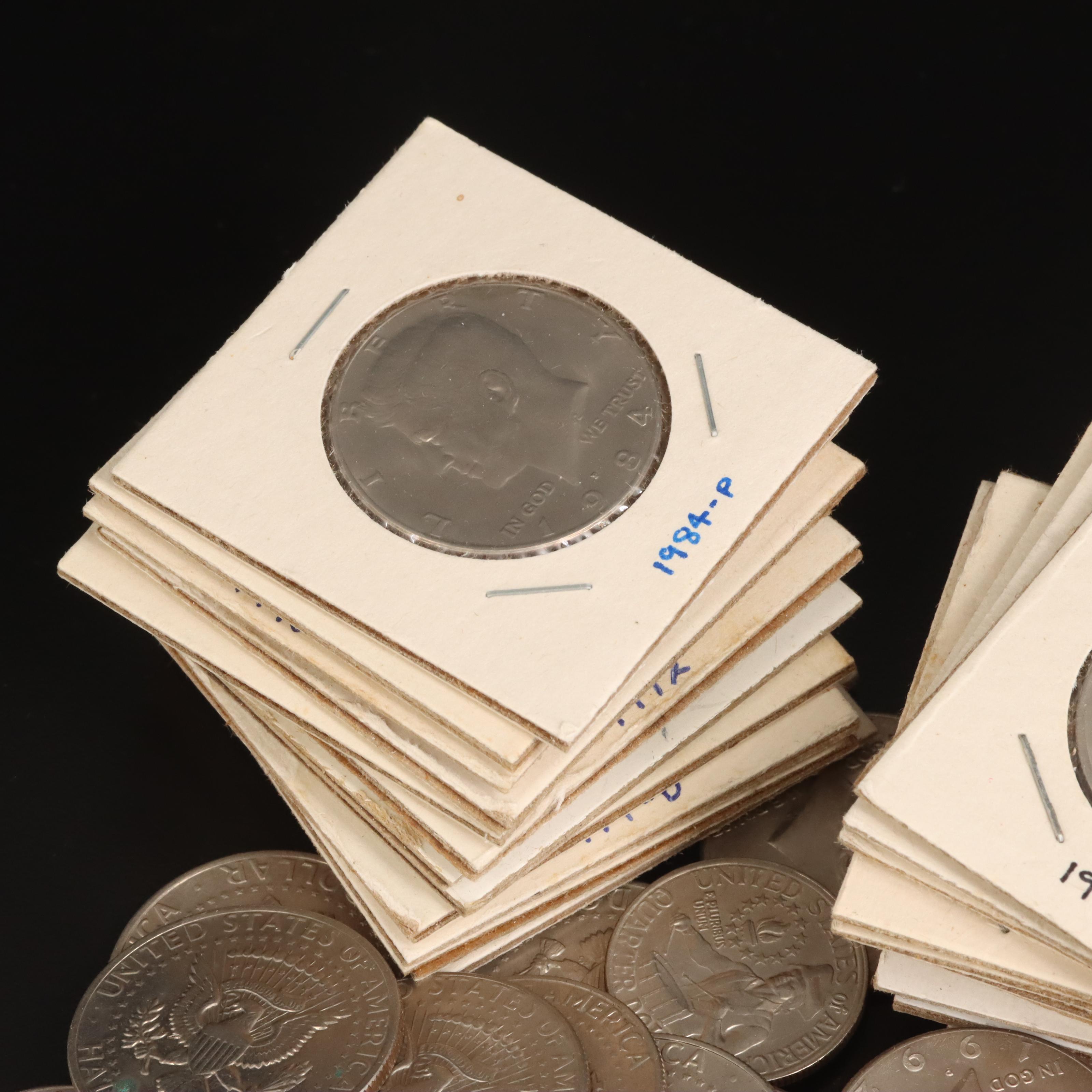 Collection of United States Copper-Nickel Kennedy Half Dollars