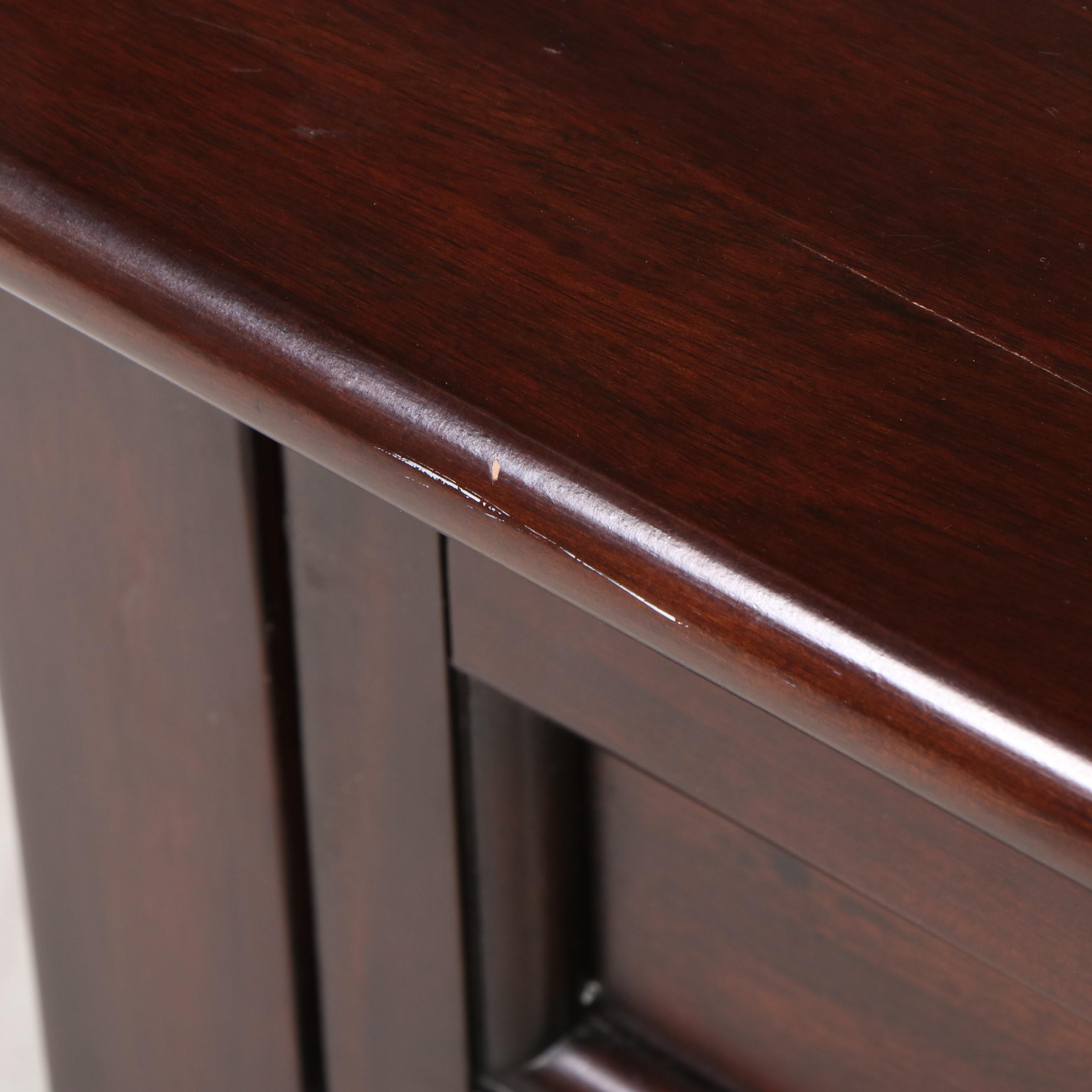 Pottery Barn "Hudson" Mahogany Four-Drawer Nightstand