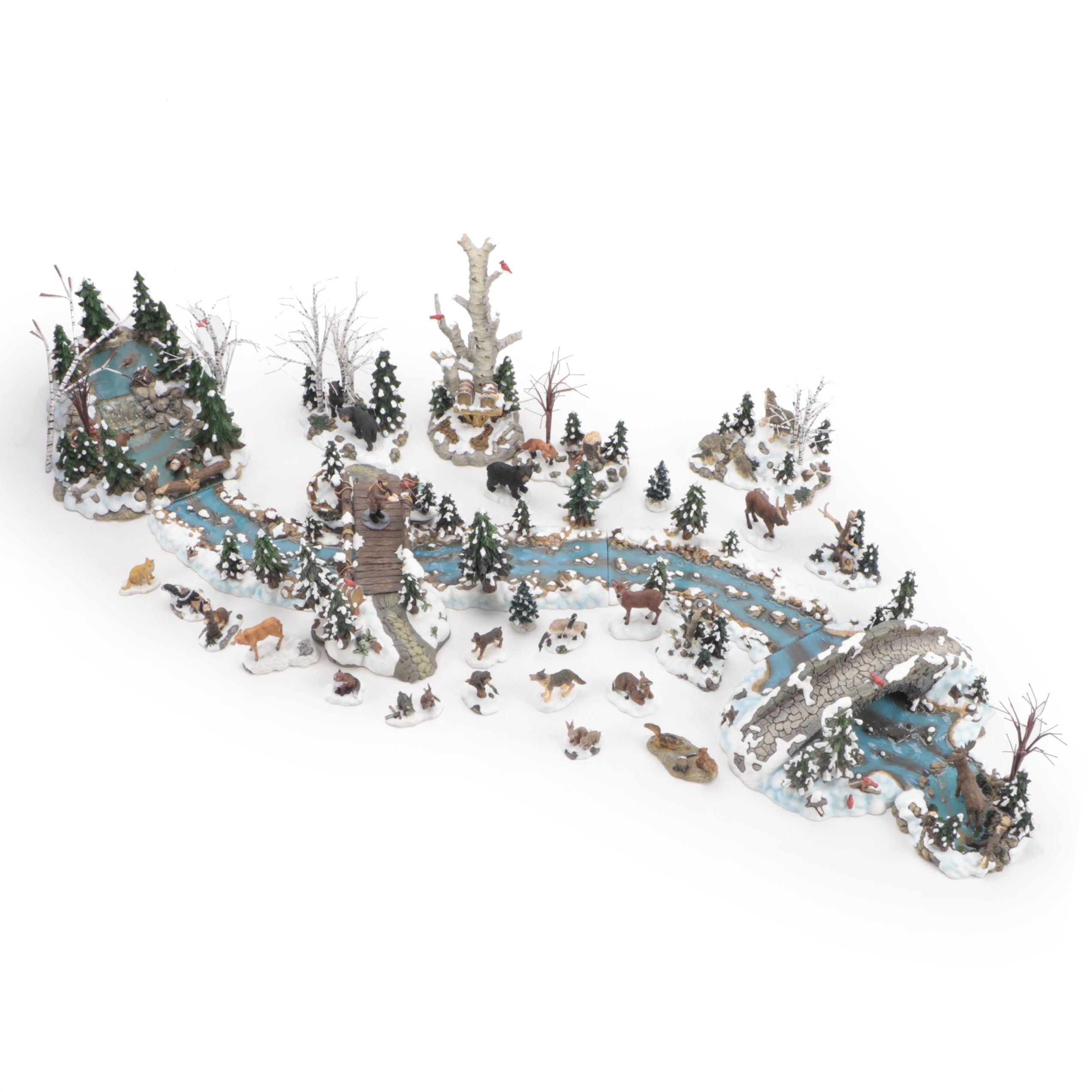 Department 56 Mill Creek Christmas Village Pieces and Figures