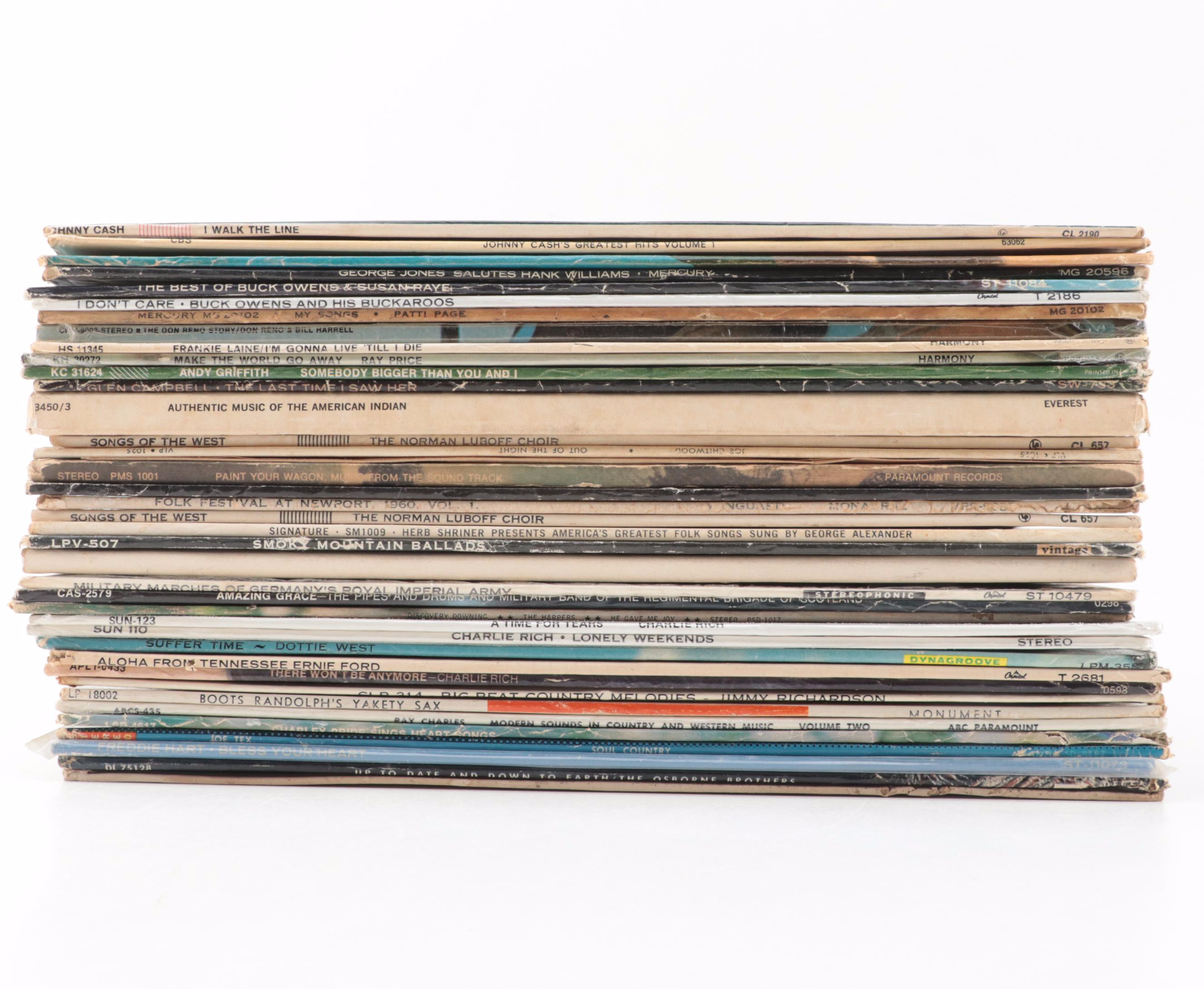 Johnny Cash, Hank Williams, George Jones, Buck Owens and More Country Records