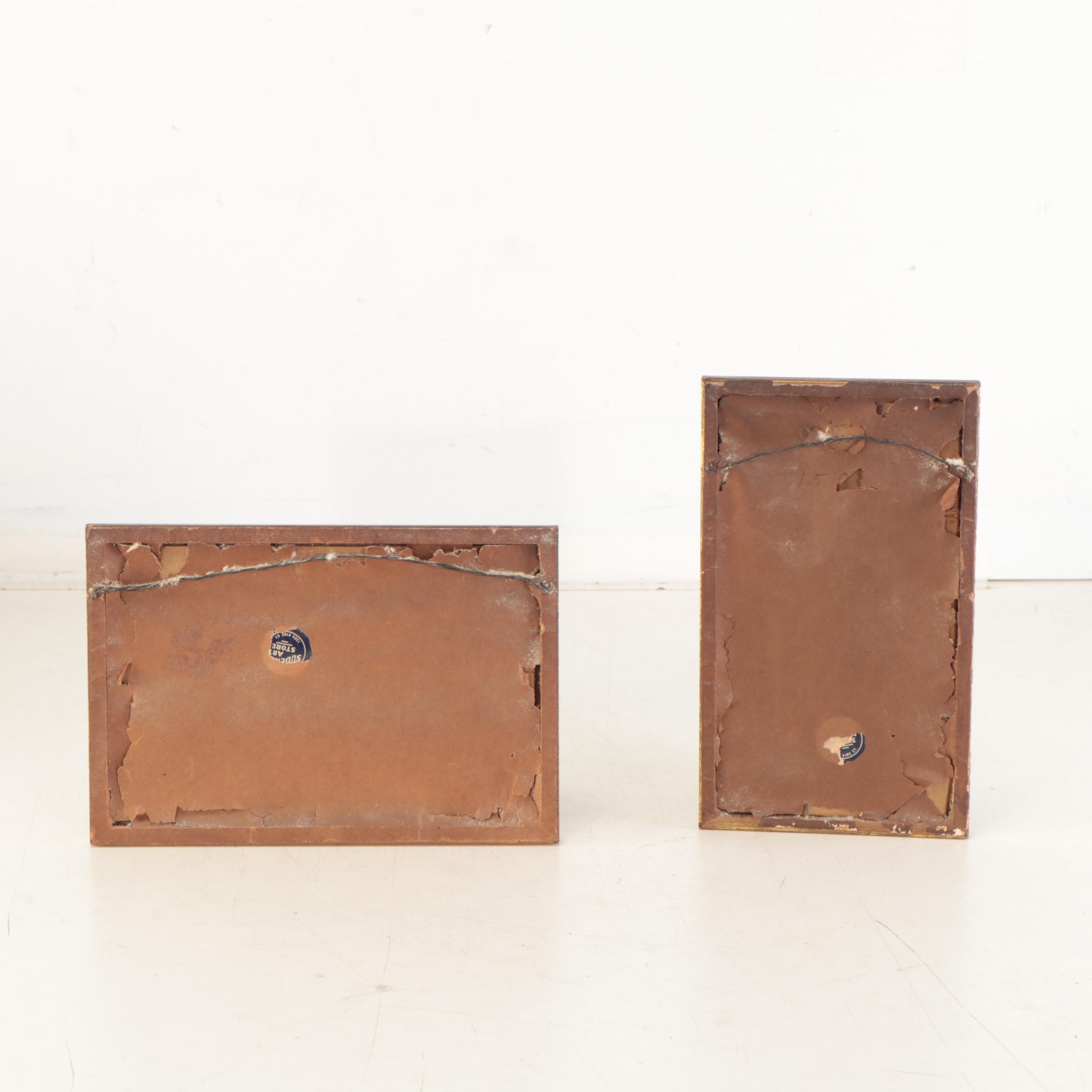 Forest Landscape Oil Paintings, Mid-20th Century