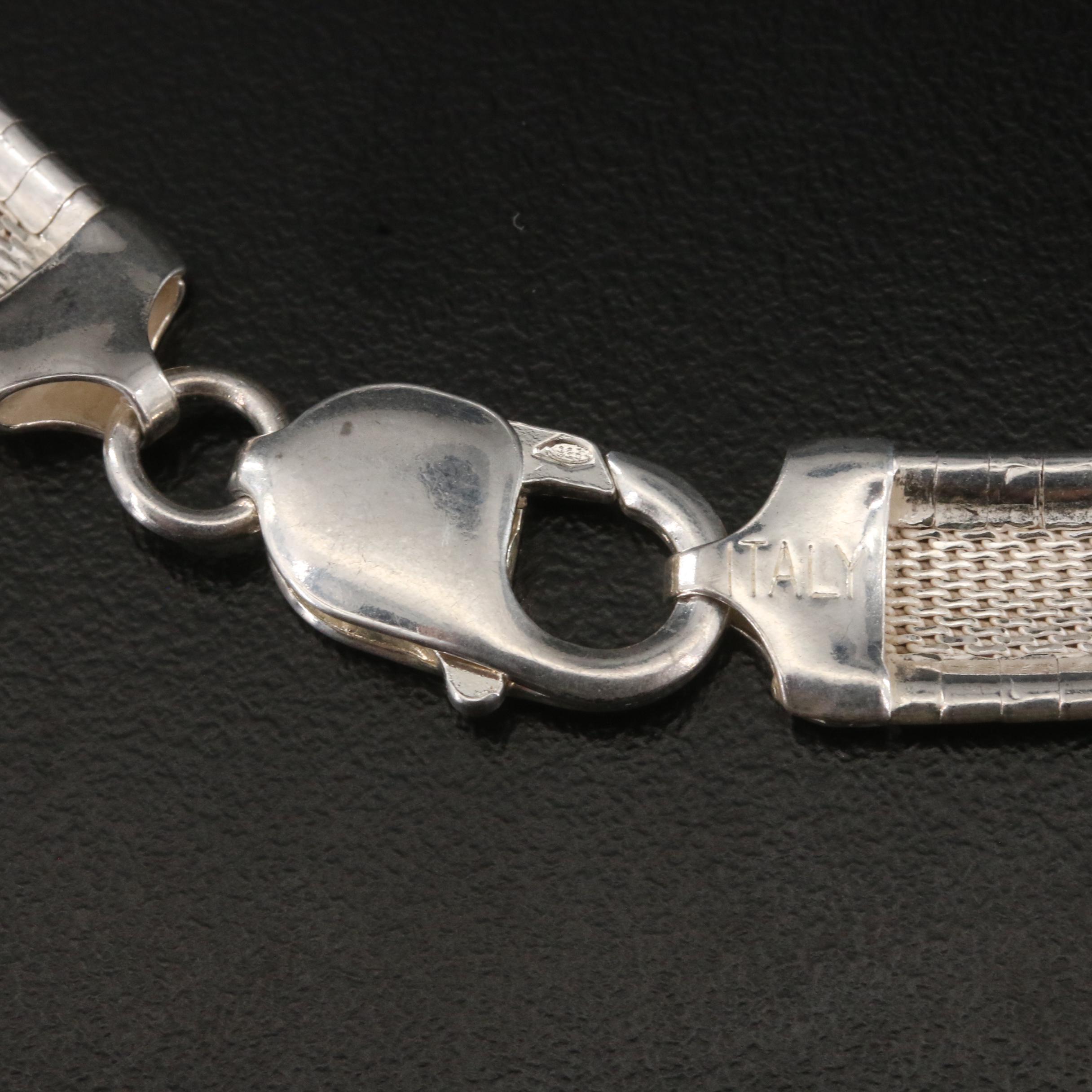 Sterling Omega Chain Necklace