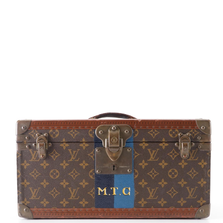 Louis Vuitton Train Case in Monogram Canvas and Vachetta Leather