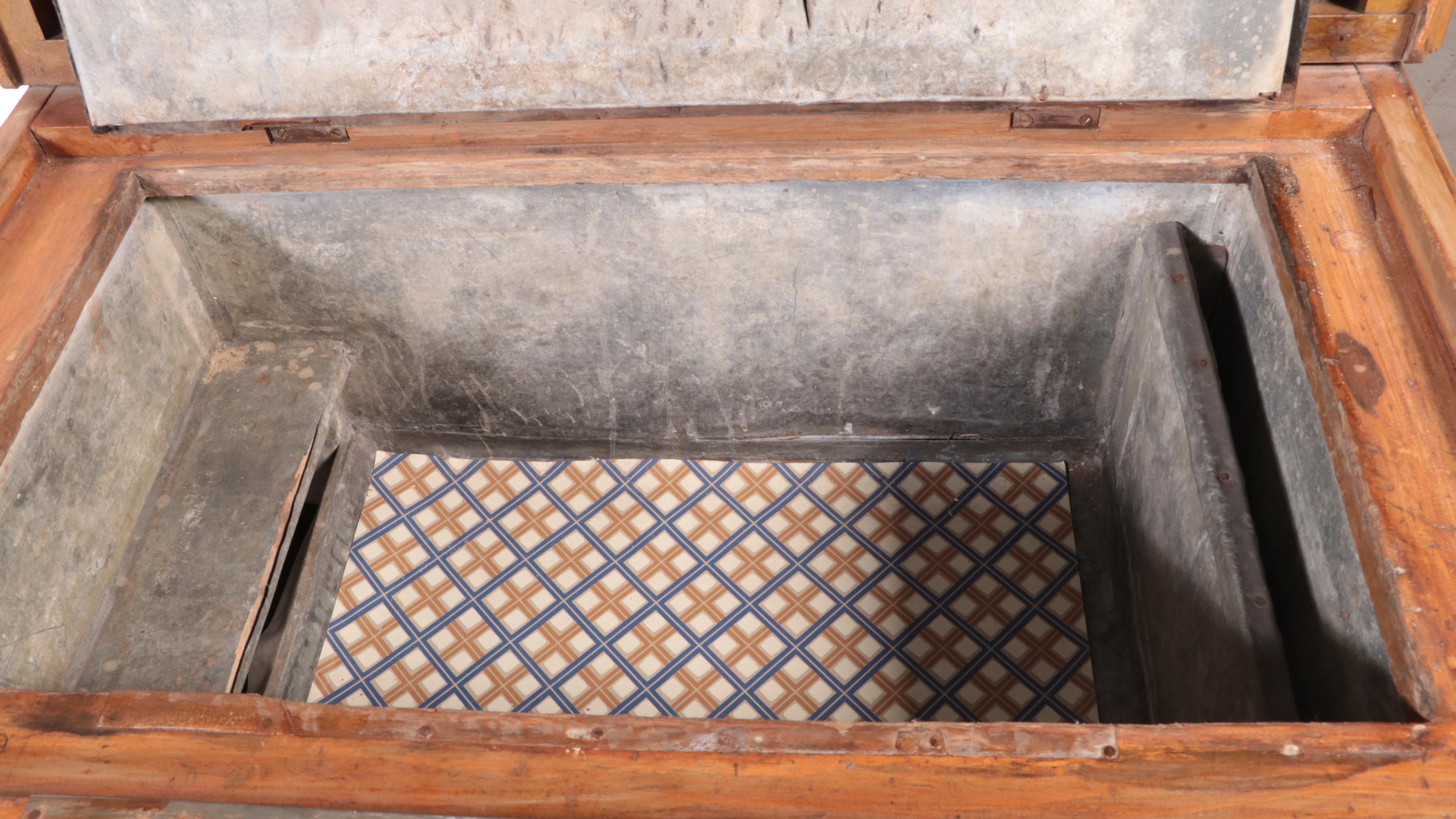 D. Eddy & Son "Eddy Refrigerator" Poplar Ice Box Cabinet, Late 19th Century