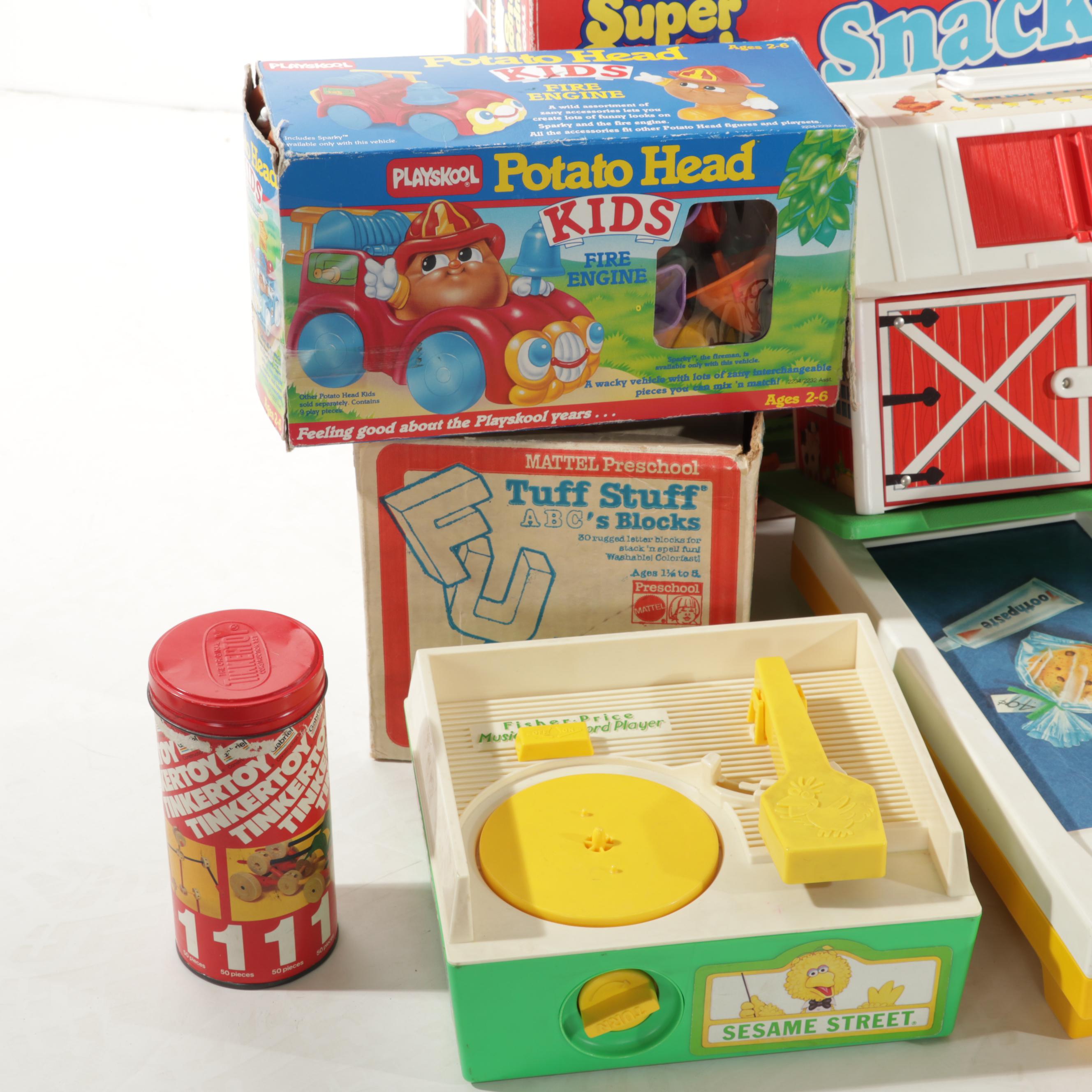 Fisher-Price Shopper and Record Player with Tyco Snack Shop and More