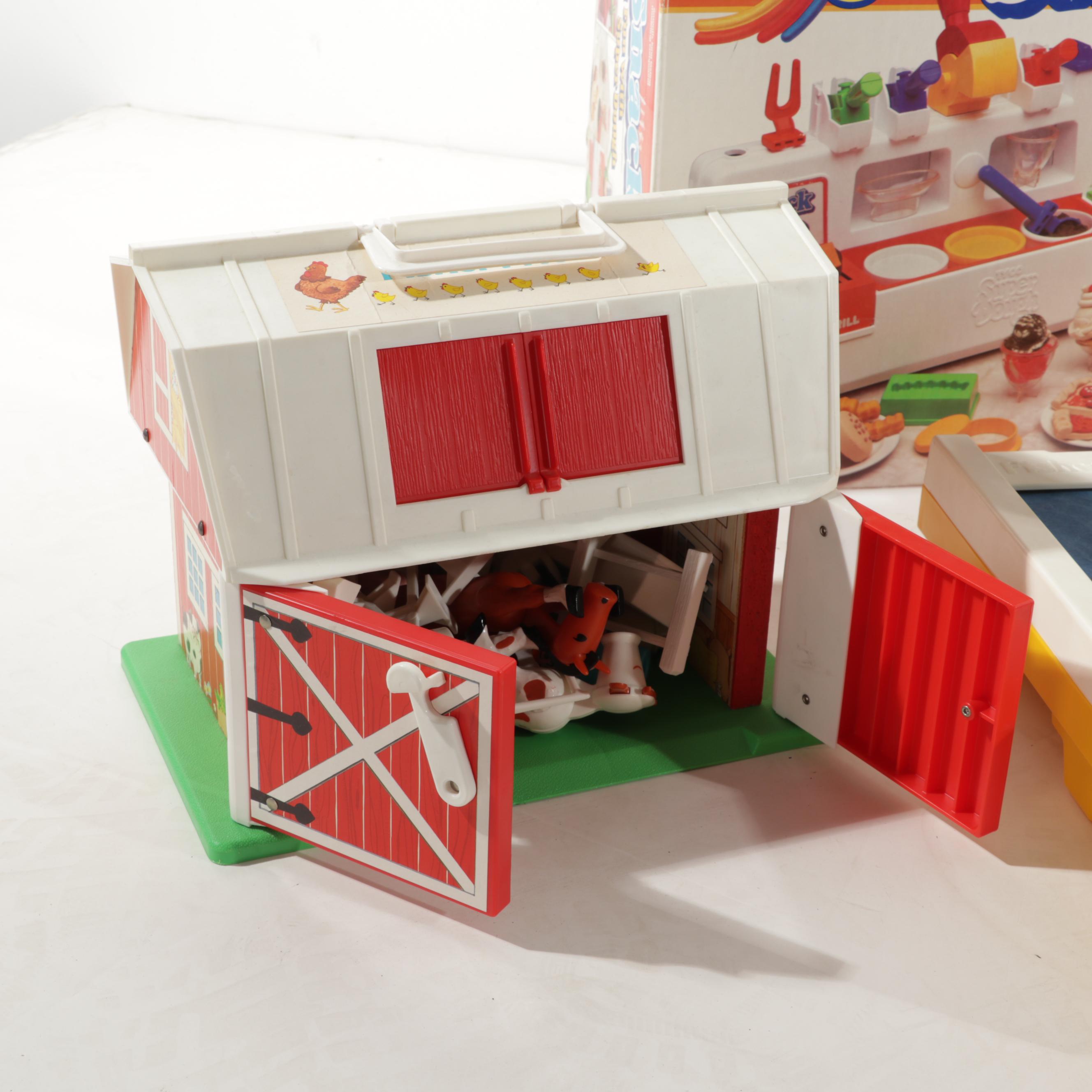 Fisher-Price Shopper and Record Player with Tyco Snack Shop and More