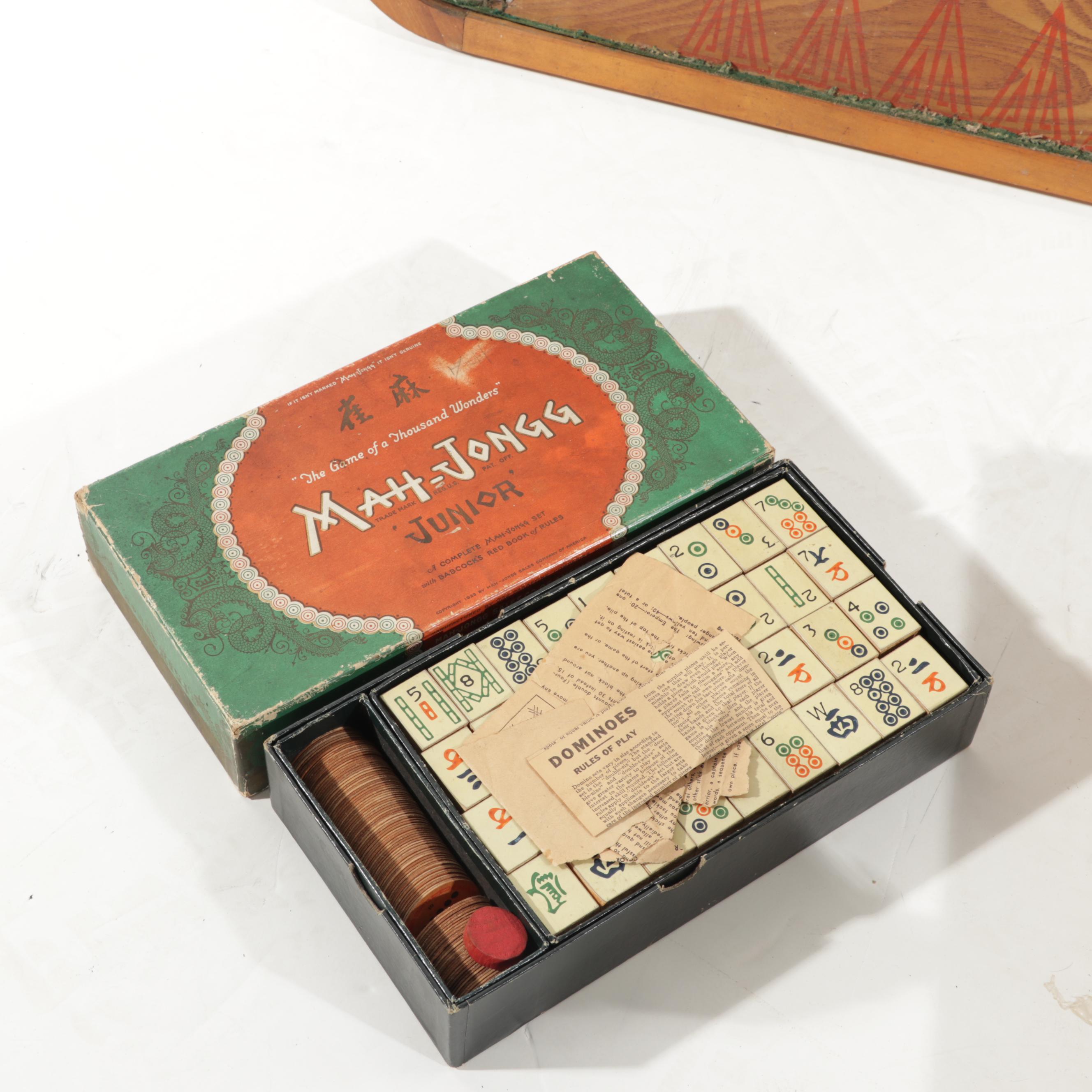 Archarena Combination Game Board, MahJongg, Marbles and More EBTH