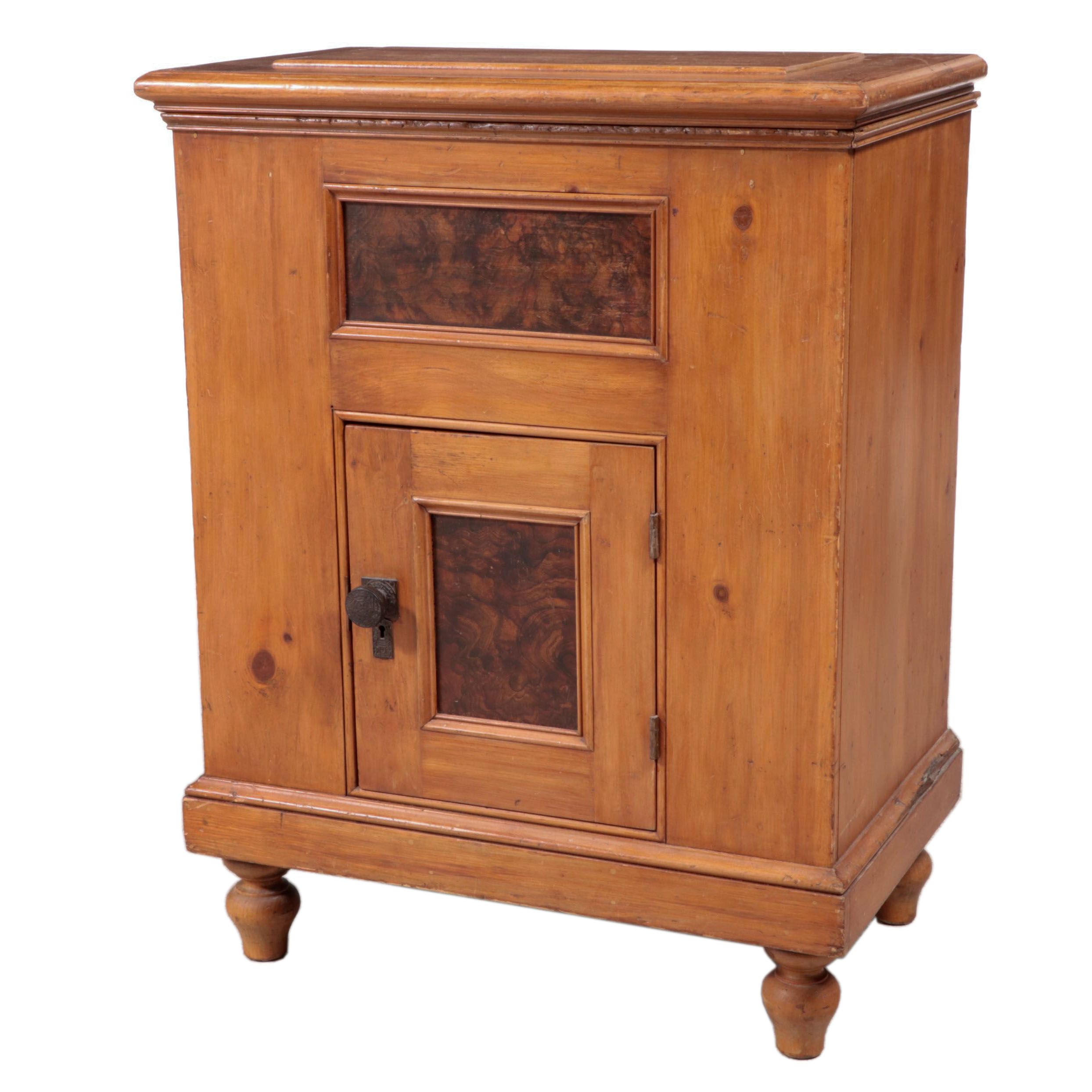 D. Eddy & Son "Eddy Refrigerator" Poplar Ice Box Cabinet, Late 19th Century