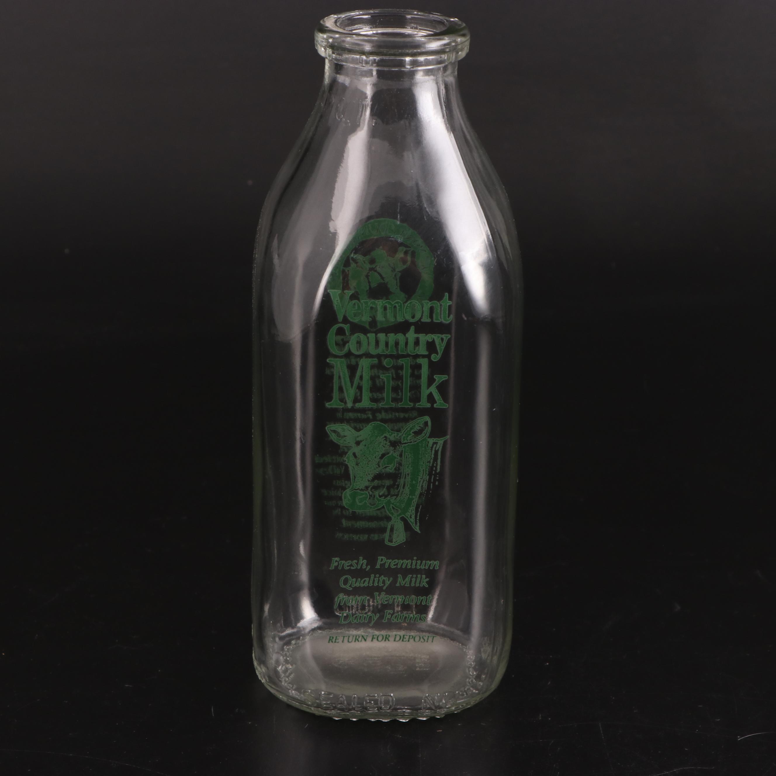 Barney's Dairy, Ethan Allen, Pleasant Valley with Other Glass Dairy Bottles