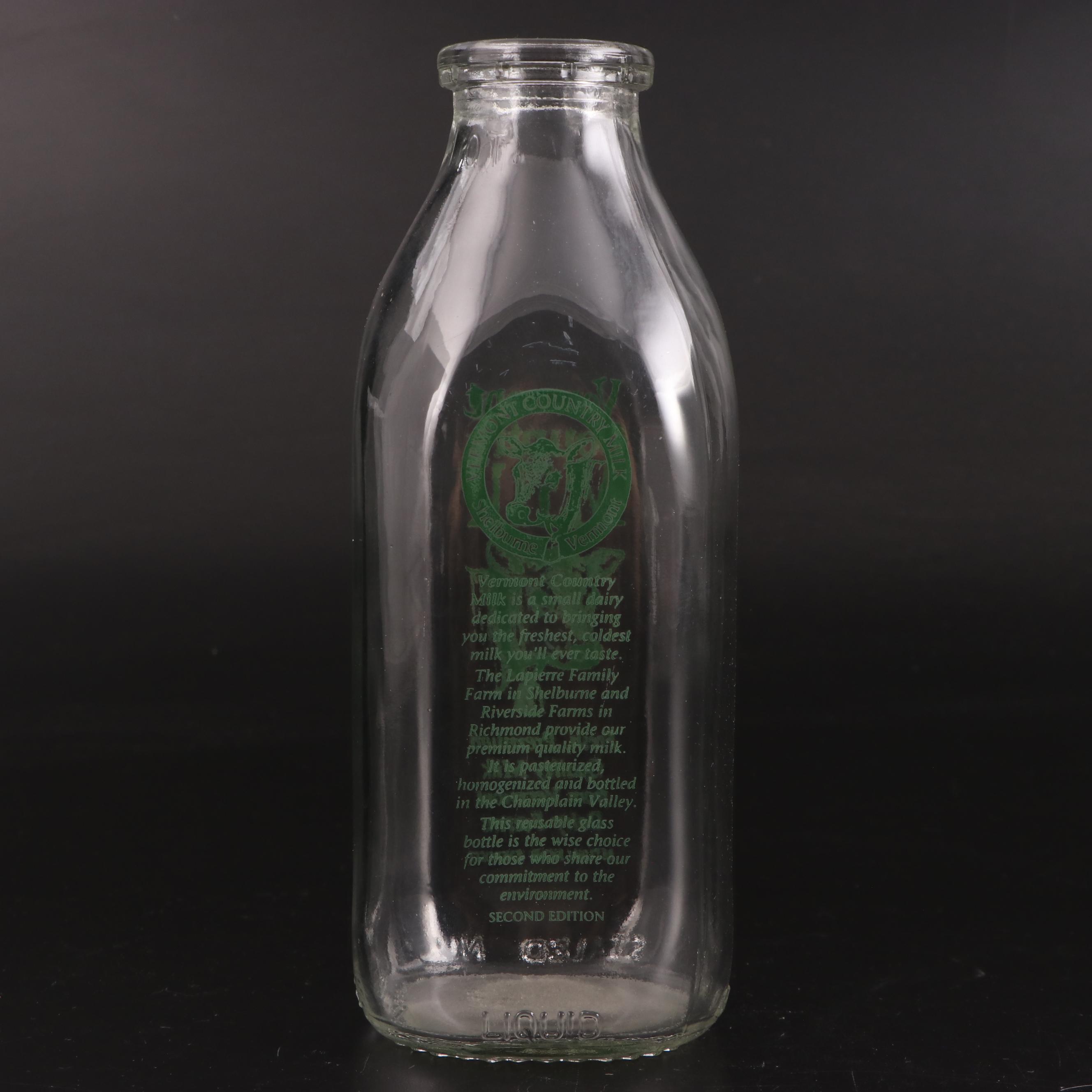Barney's Dairy, Ethan Allen, Pleasant Valley with Other Glass Dairy Bottles