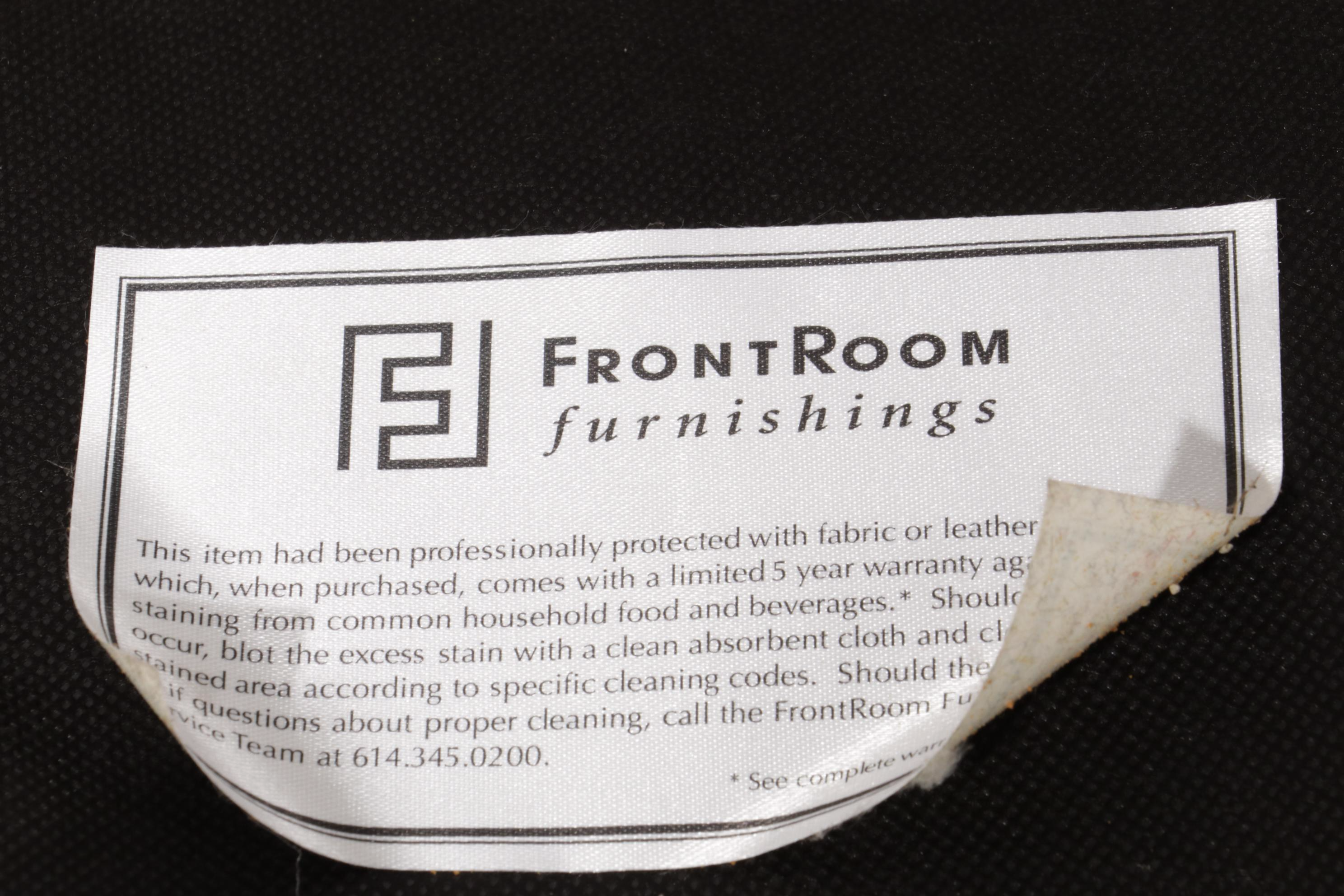 Corinthian Inc. for FrontRoom Furnishings Upholstered Armchair and Ottoman