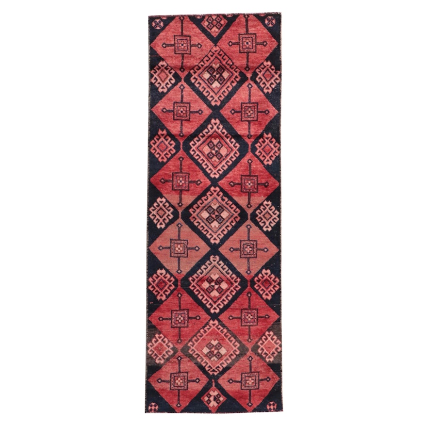 2'10 x 8'3 Hand-Knotted Persian Kurdish Carpet Runner