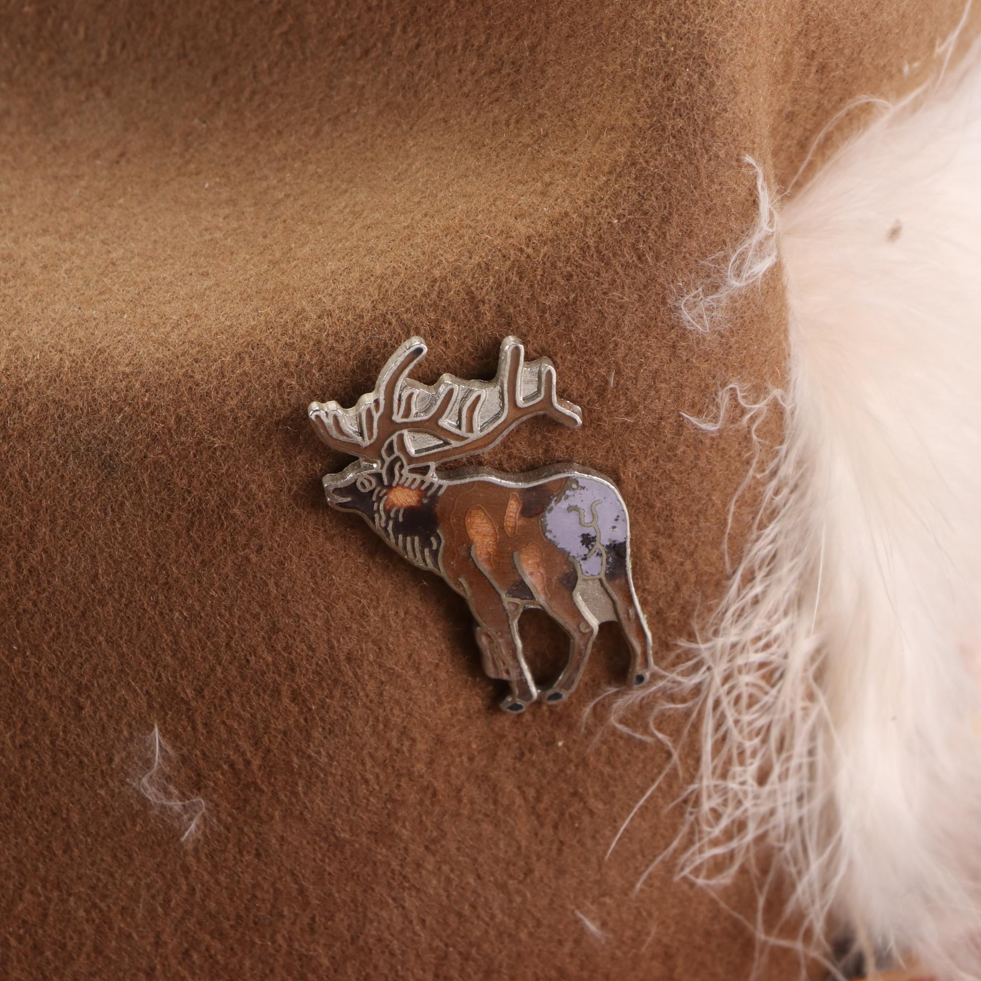 Bailey Pinched Front Western Hat and Cattleman Hat with Pins in Wool Felt