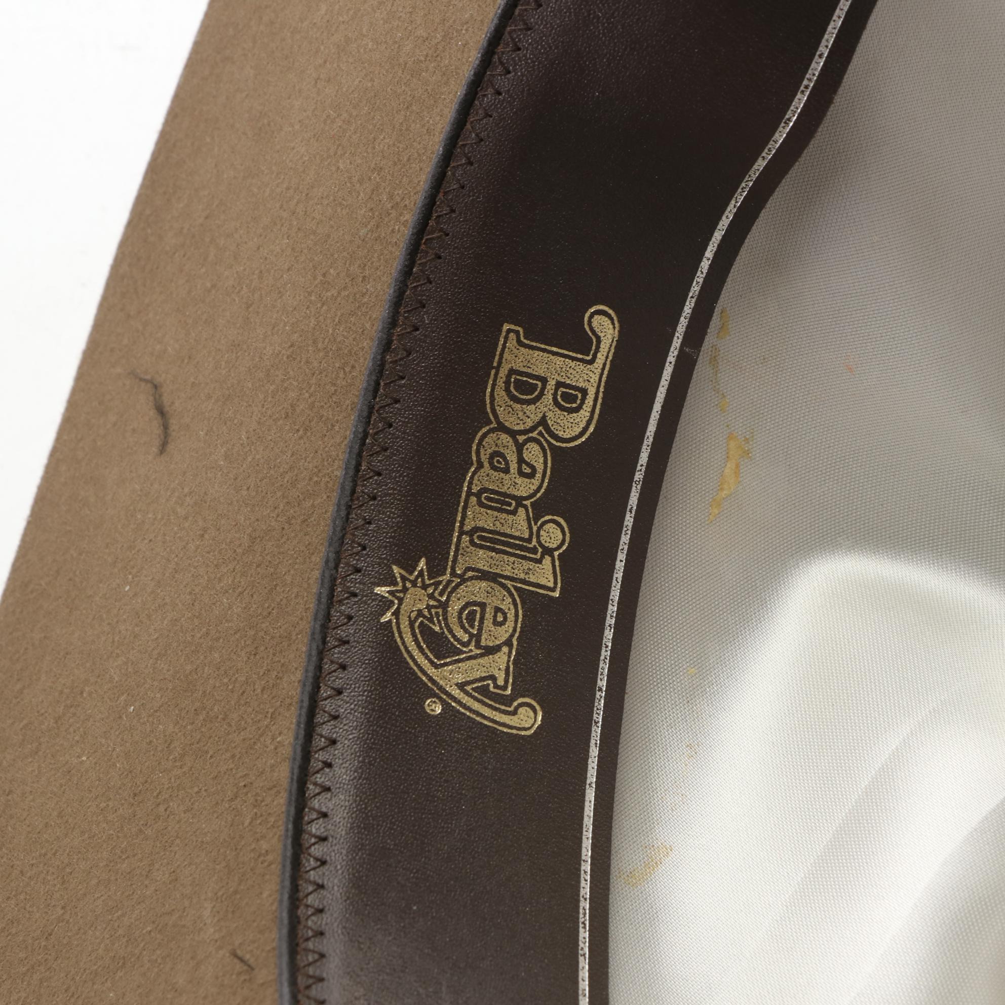 Bailey Pinched Front Western Hat and Cattleman Hat with Pins in Wool Felt