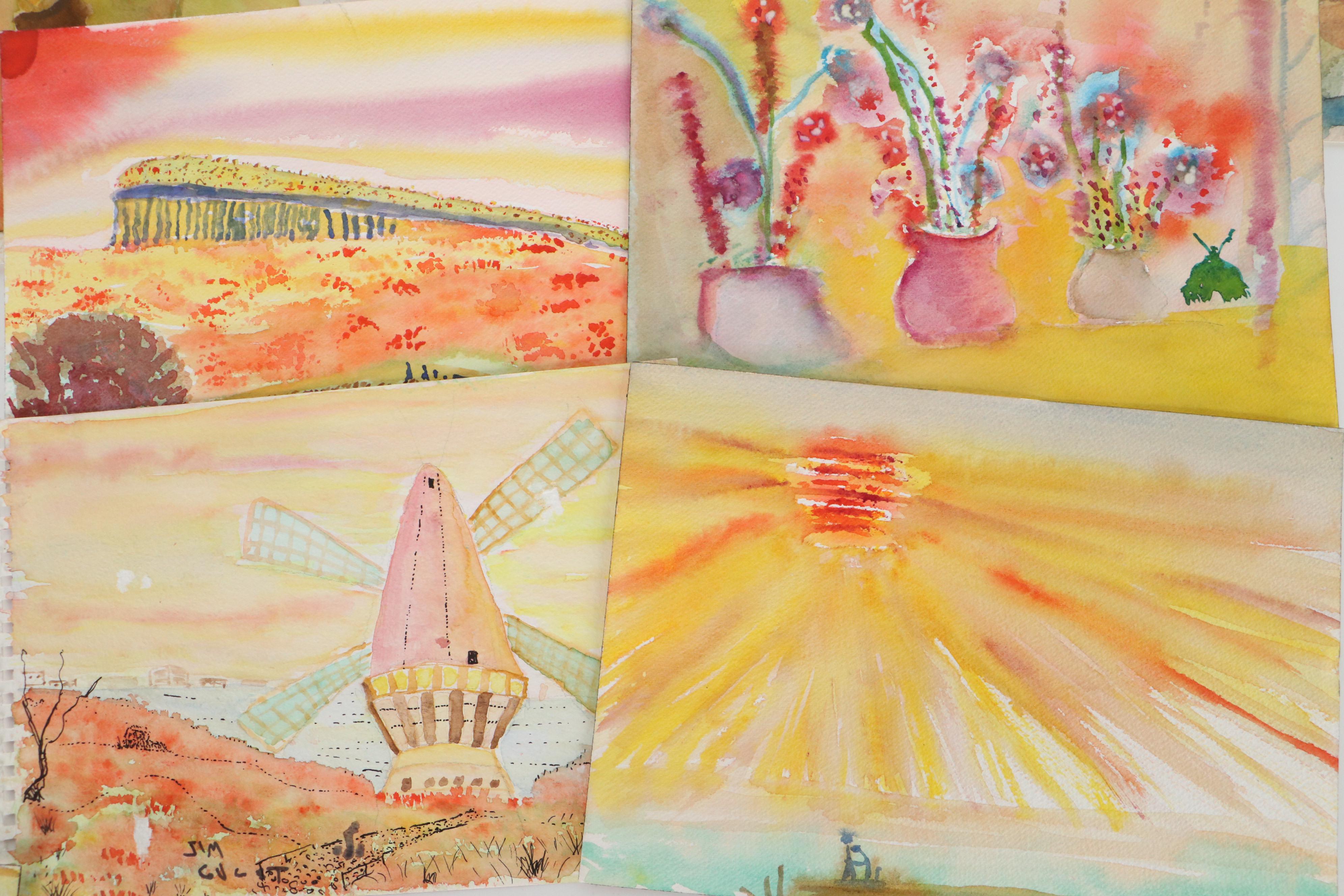 Jim Guest Figurative and Landscape Watercolor Paintings