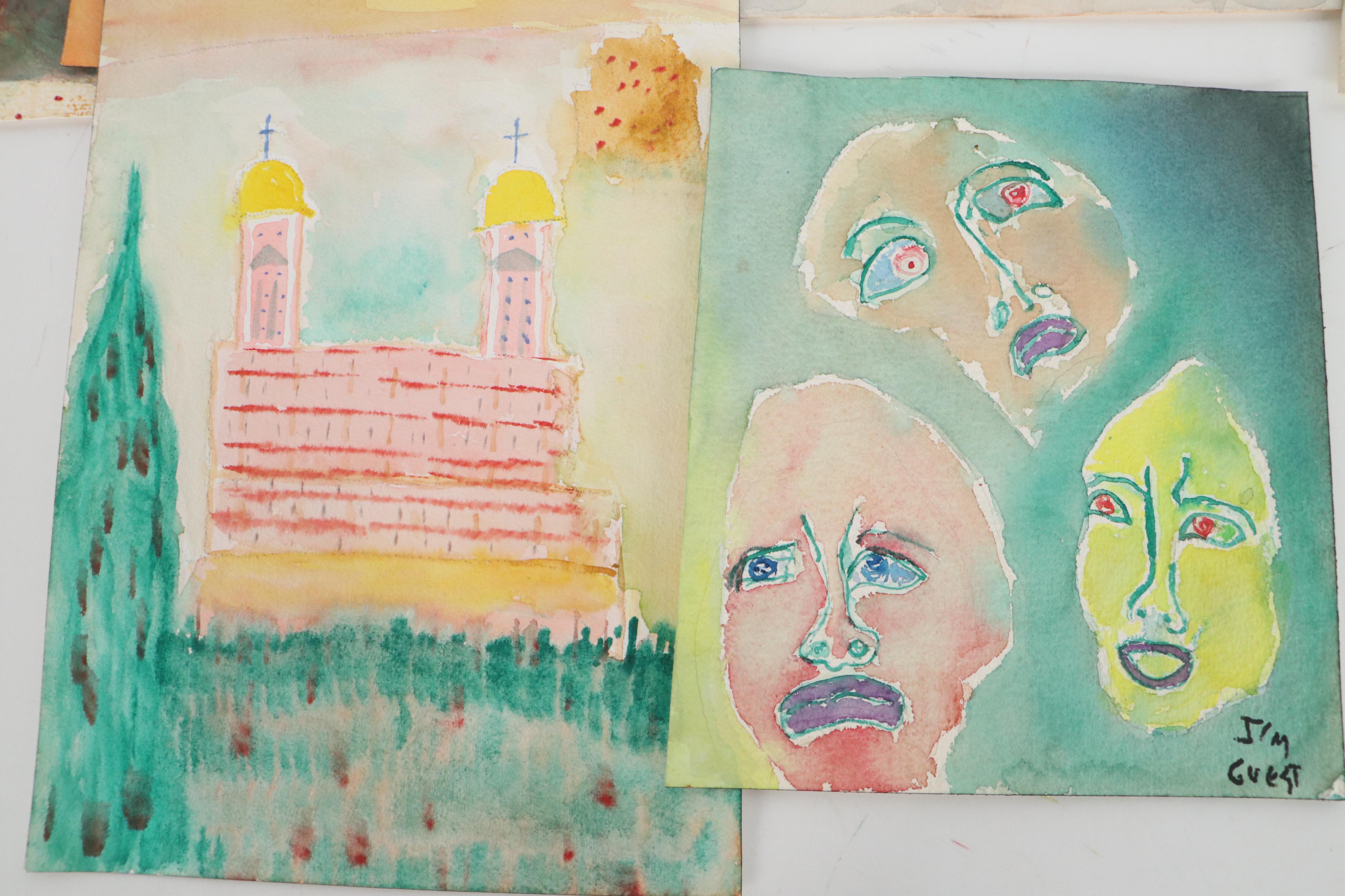 Jim Guest Figurative and Landscape Watercolor Paintings