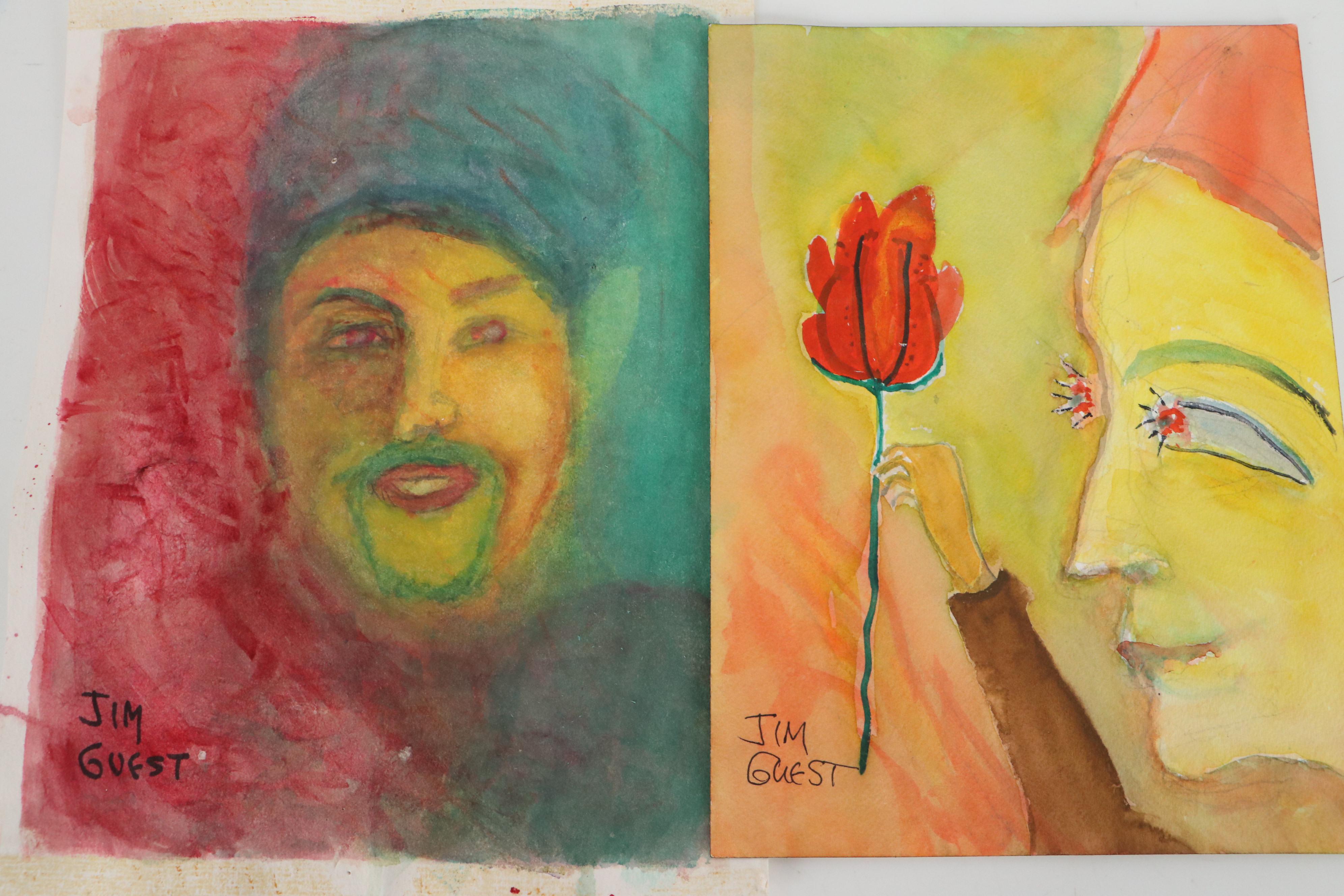 Jim Guest Figurative and Landscape Watercolor Paintings