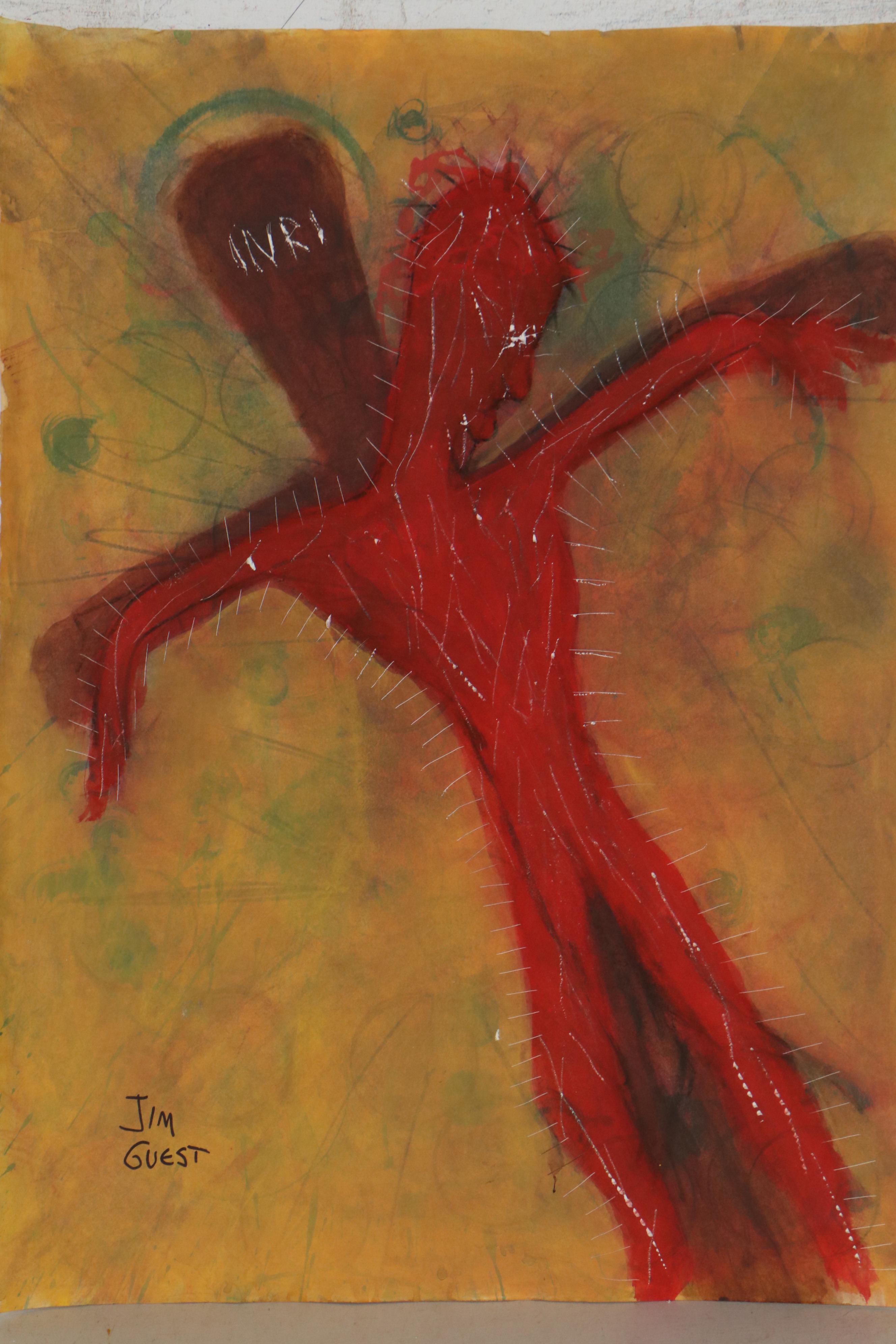 Jim Guest Figurative Mixed Media Paintings