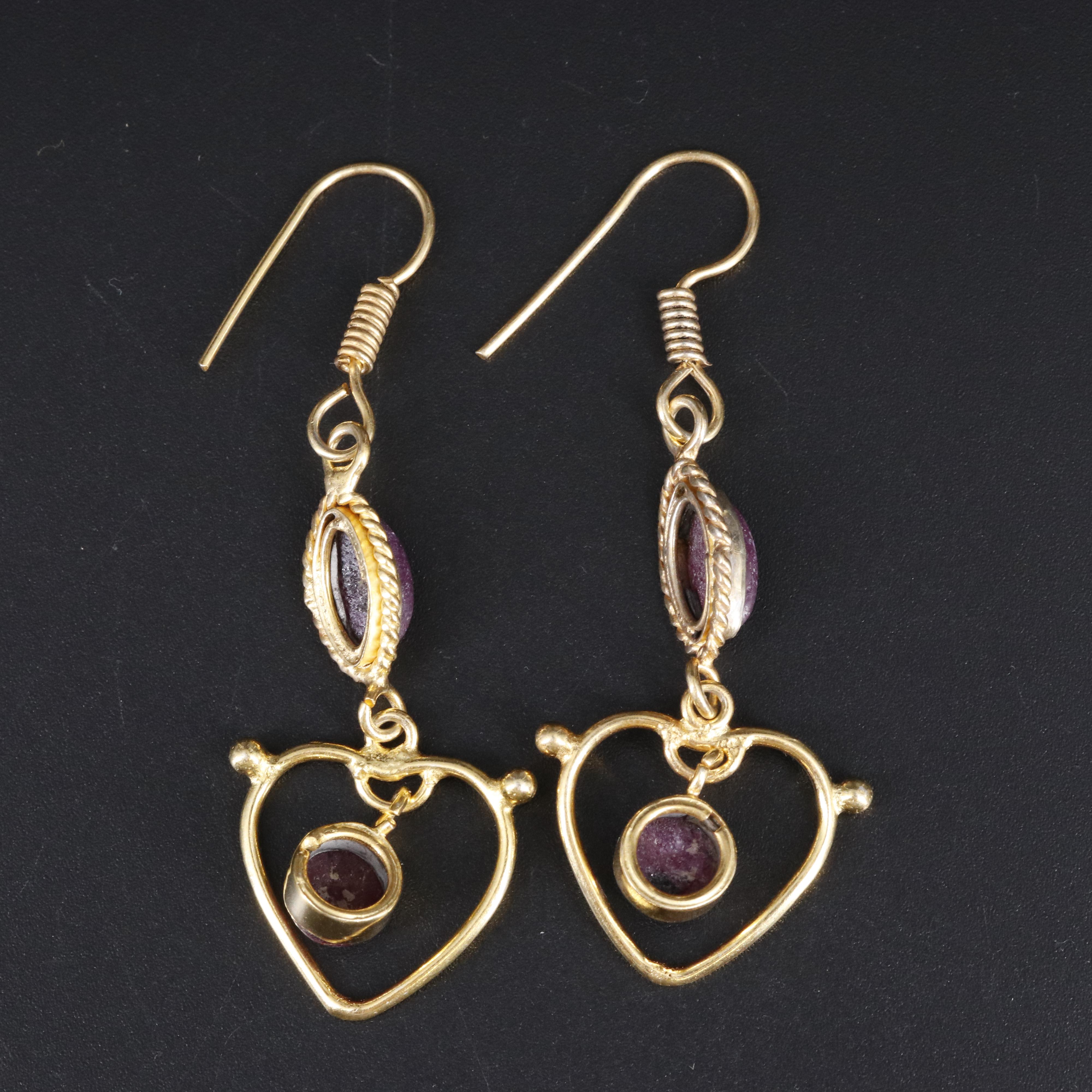 Ruby in Zoisite Earrings