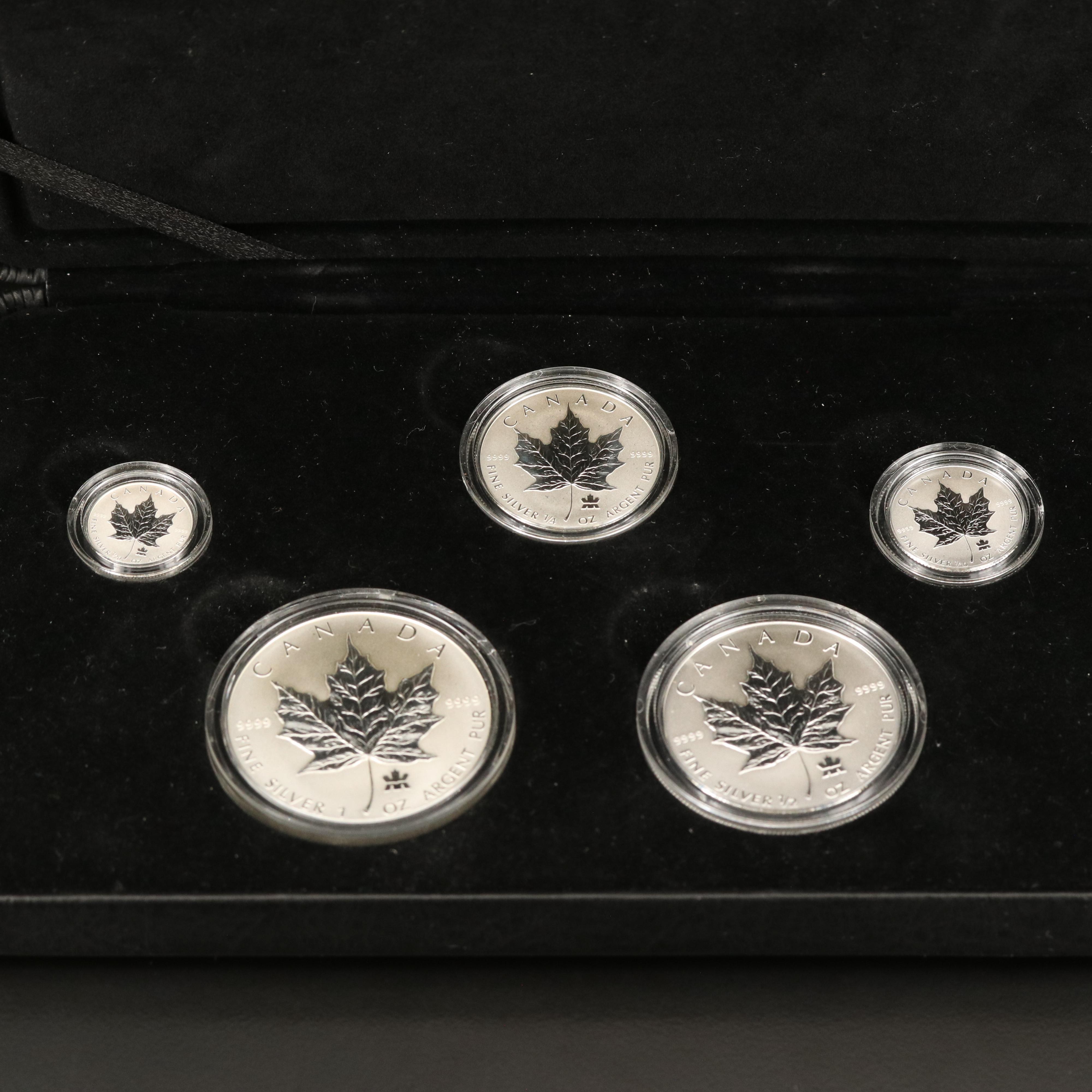 2004 Canada Maple Leaf Privy Mark 5 Piece Reverse Proof Set