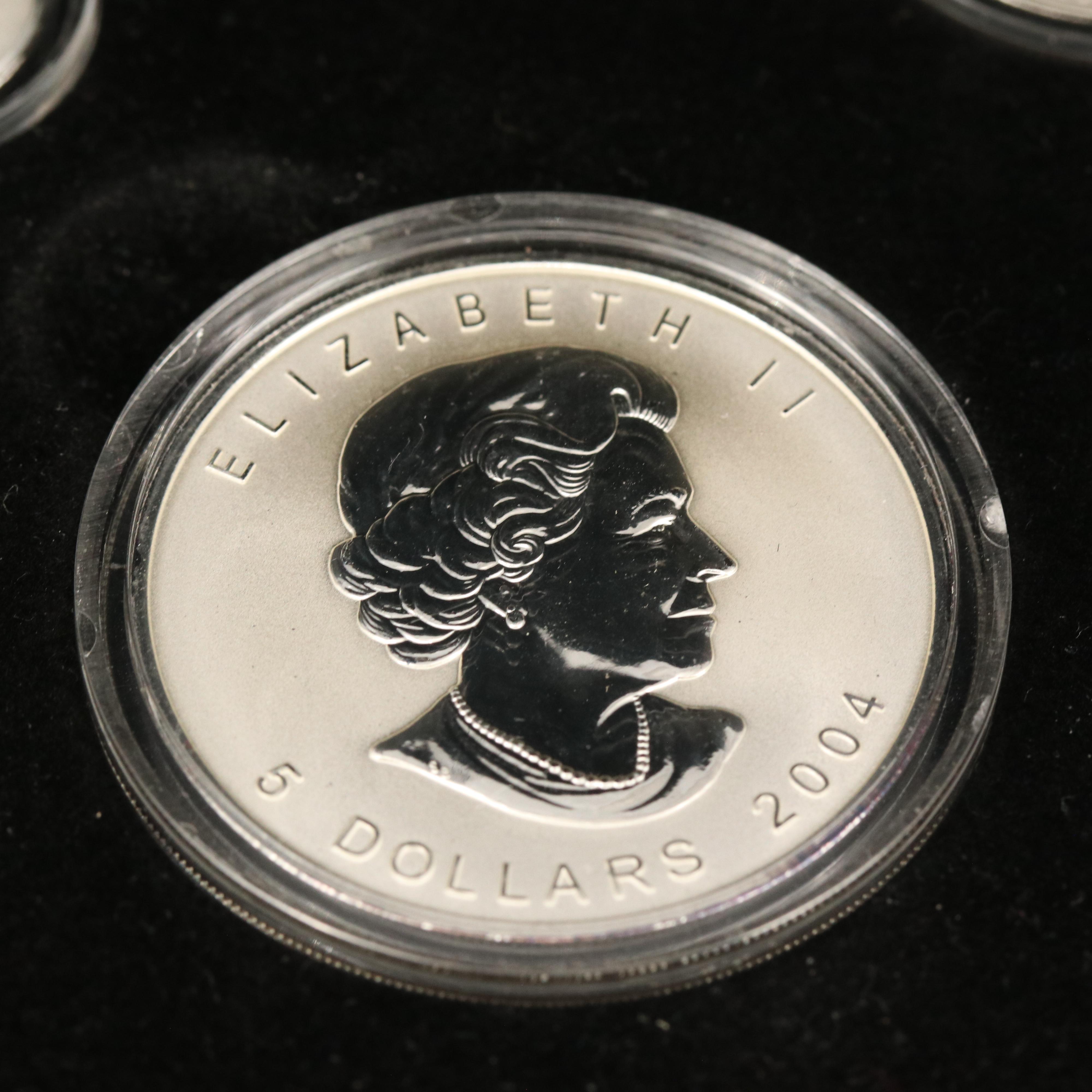 2004 Canada Maple Leaf Privy Mark 5 Piece Reverse Proof Set