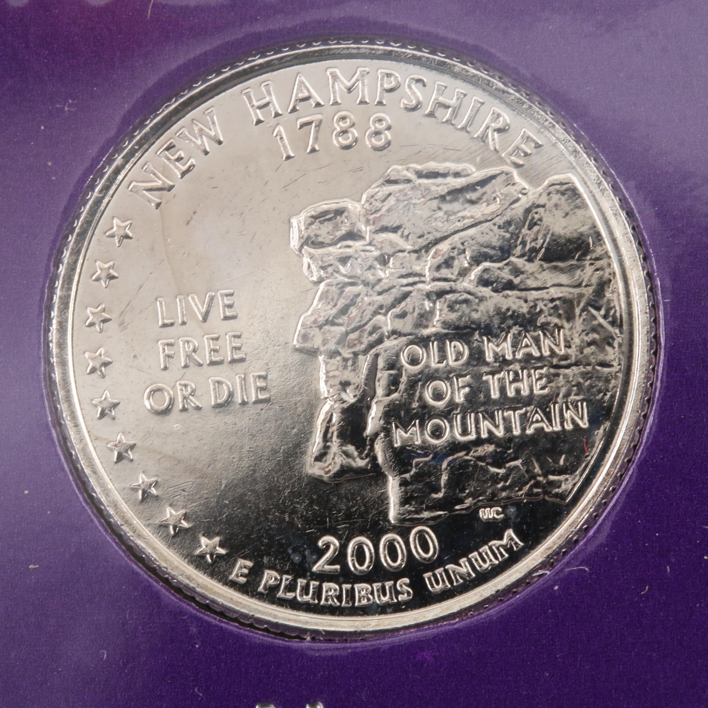 Eight Special Edition State Quarter Sets 2000-2003