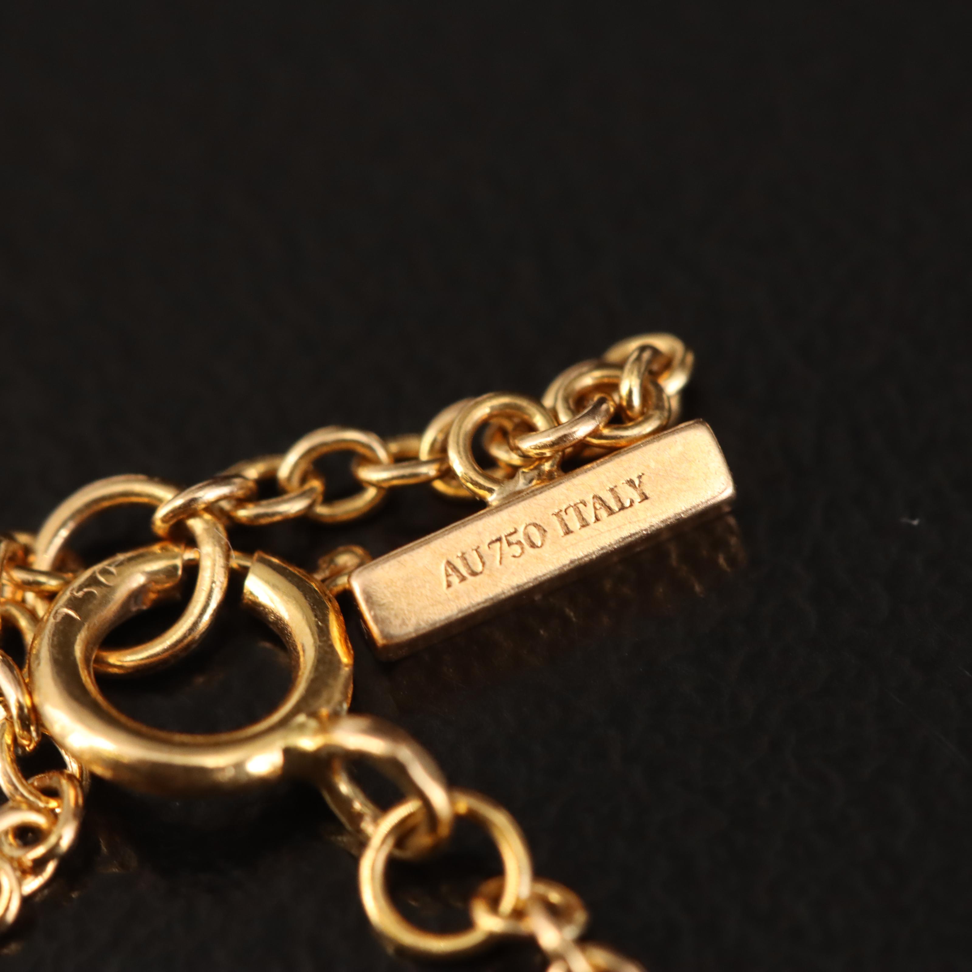 Tiffany & Co. 18K T Smile Bracelet