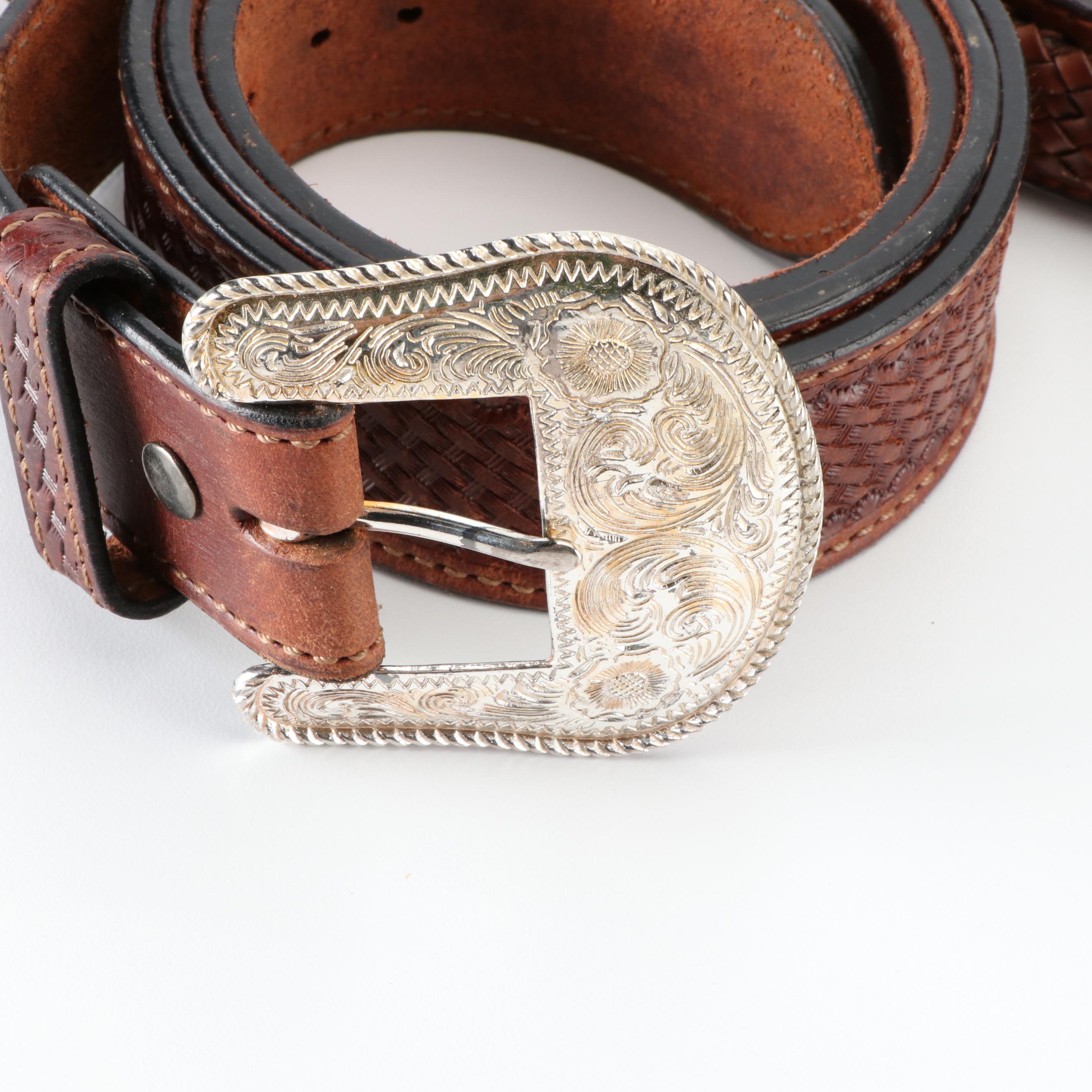 Nocona Belt Company, Ariat, and More Belts in Western Style and Woven Leather