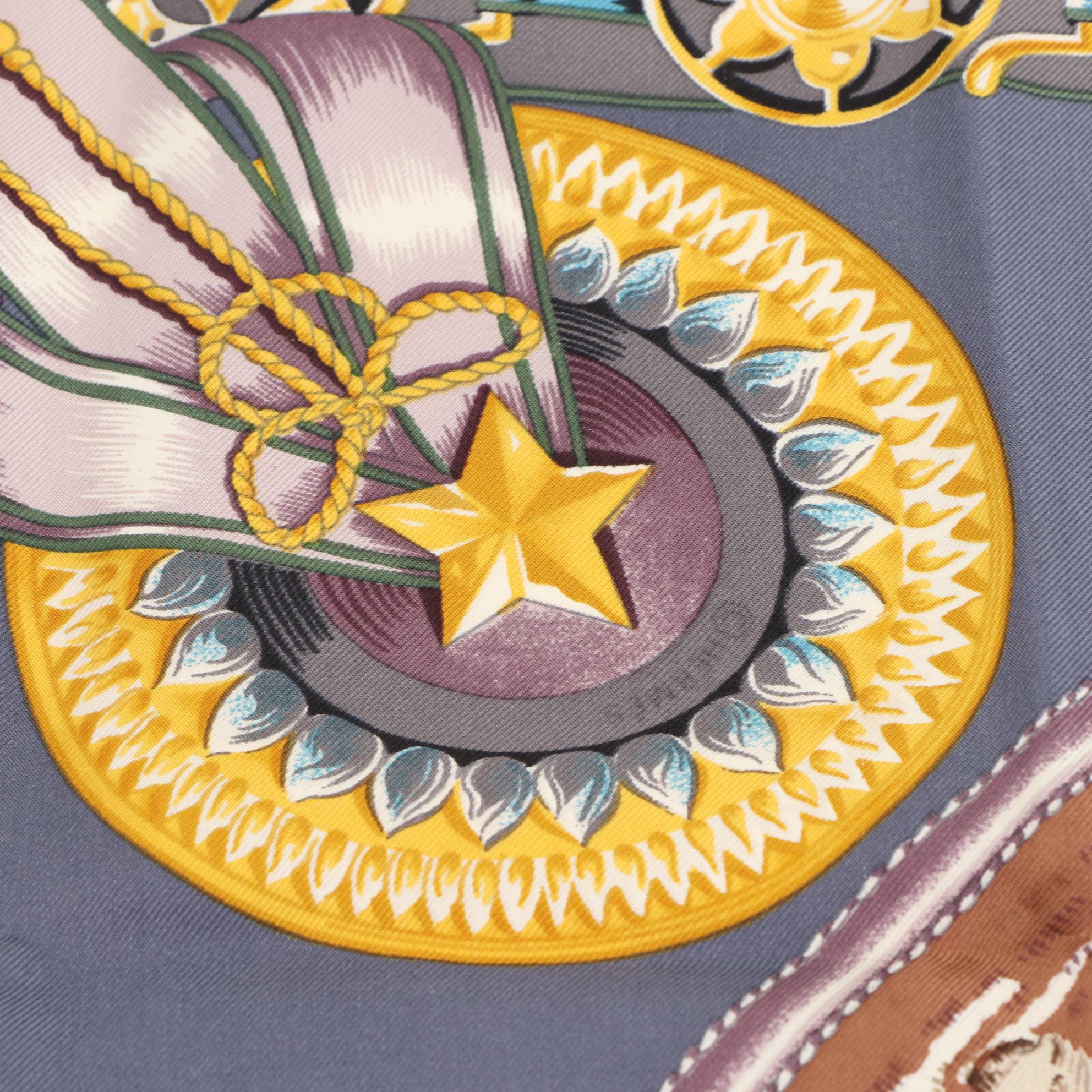 Hermès "Chevaux de Trait" Silk Twill Scarf